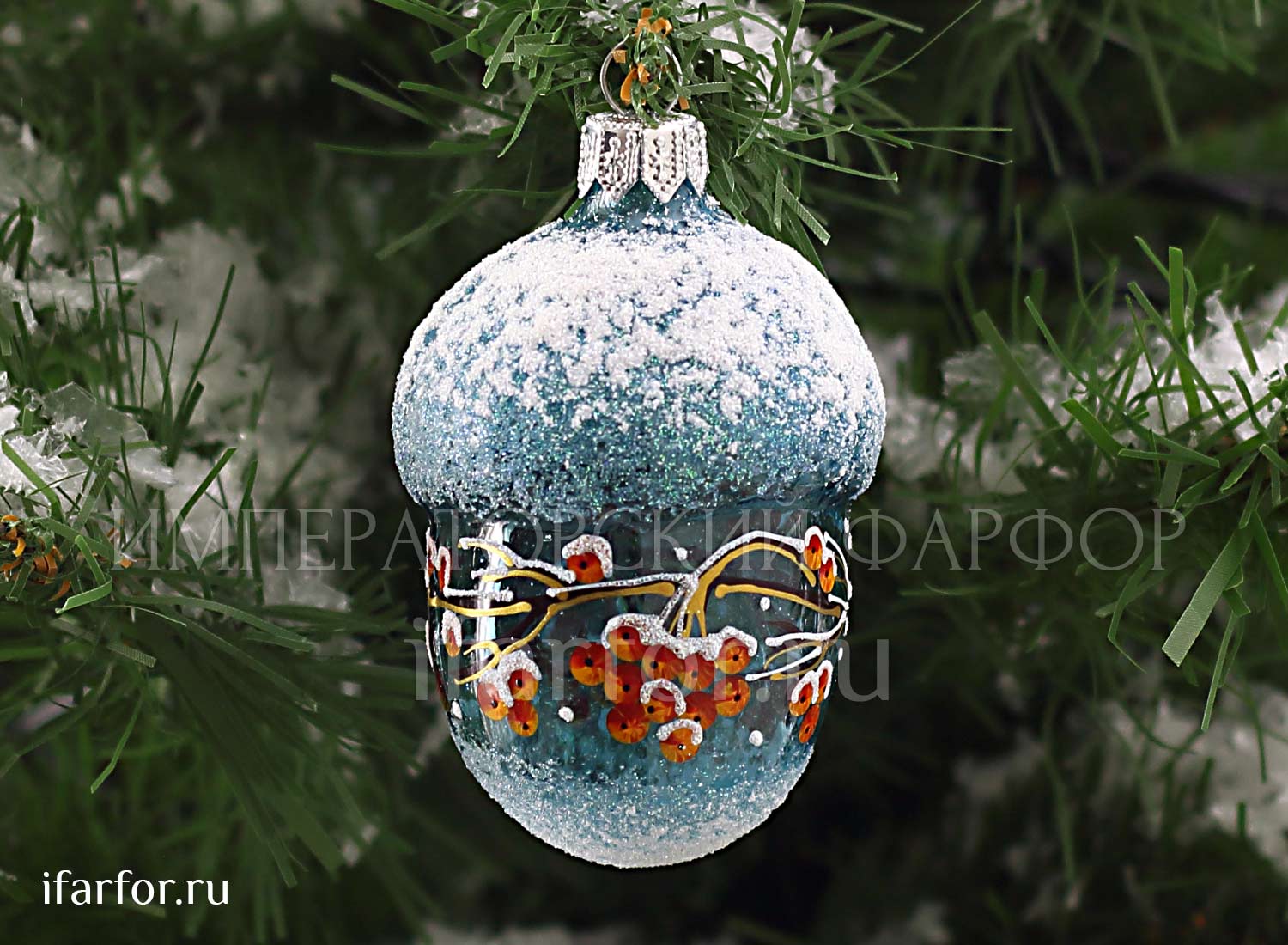 Елочная игрушка Ариэль Желудь Рябина