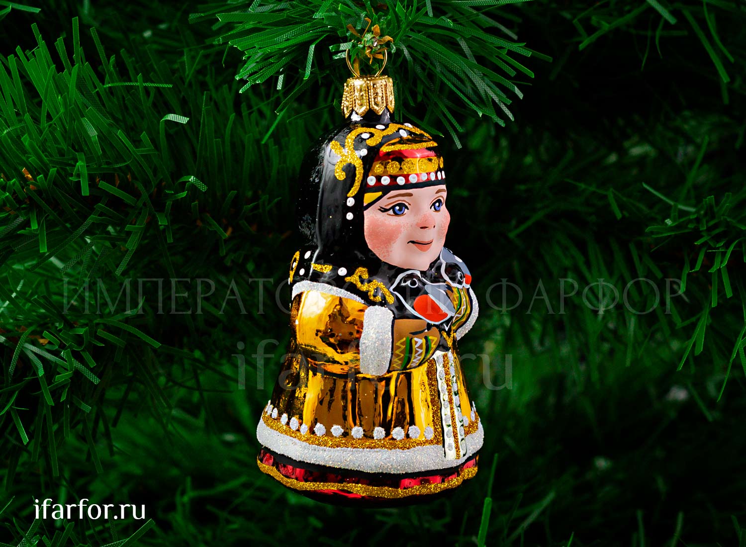 Елочная игрушка «Девочка Зима»