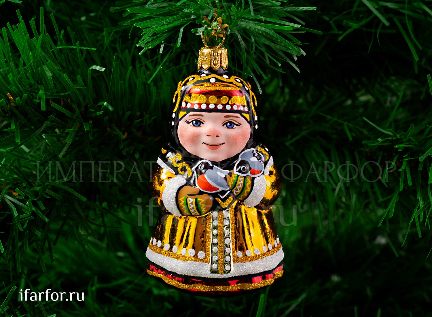 Елочная игрушка «Девочка Зима»
