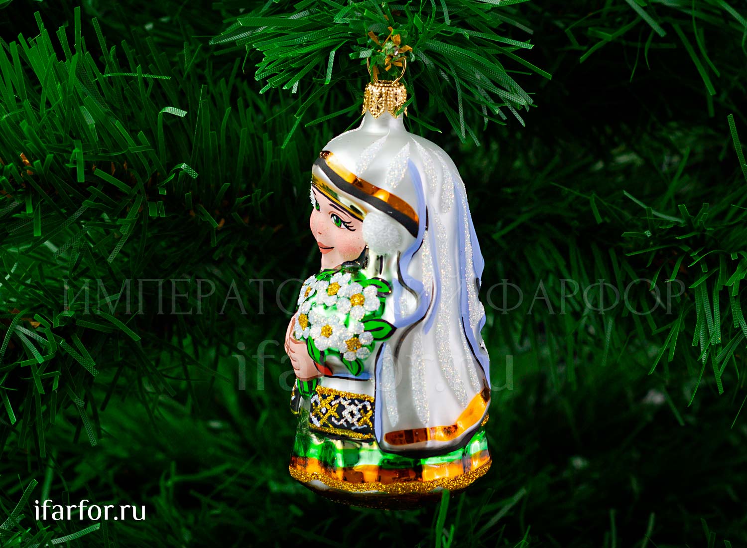 Елочная игрушка «Девочка Весна»
