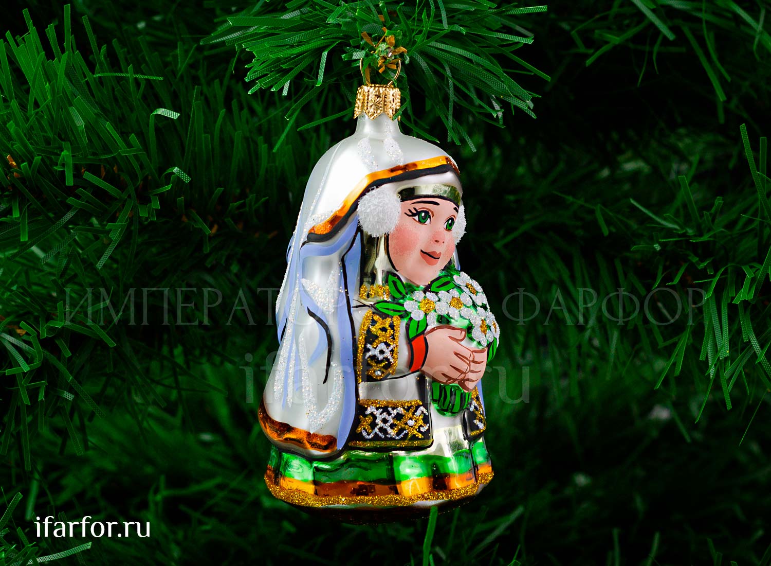 Елочная игрушка «Девочка Весна»