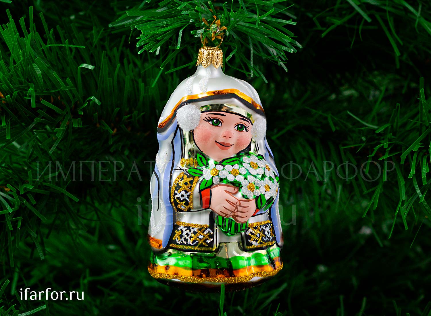 Елочная игрушка «Девочка Весна»