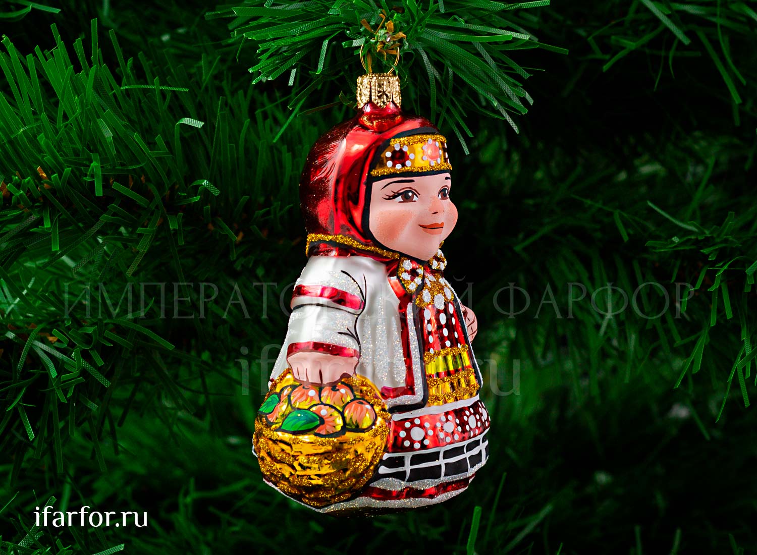 Елочная игрушка «Девочка Осень»