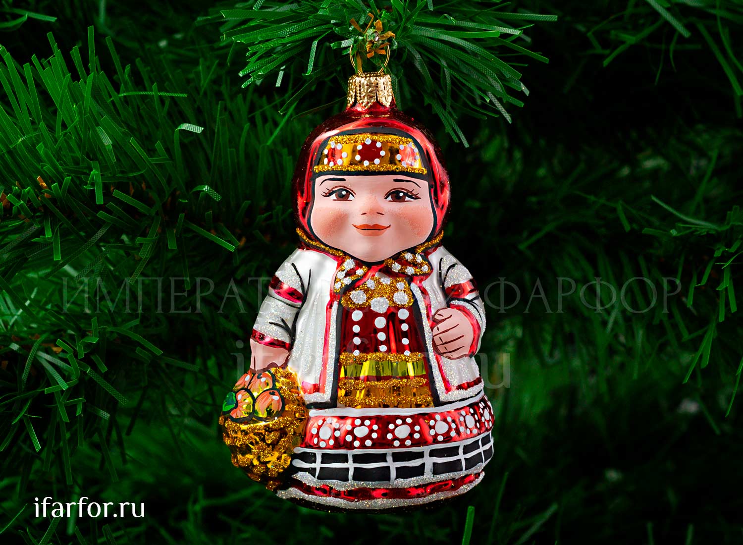 Елочная игрушка «Девочка Осень»