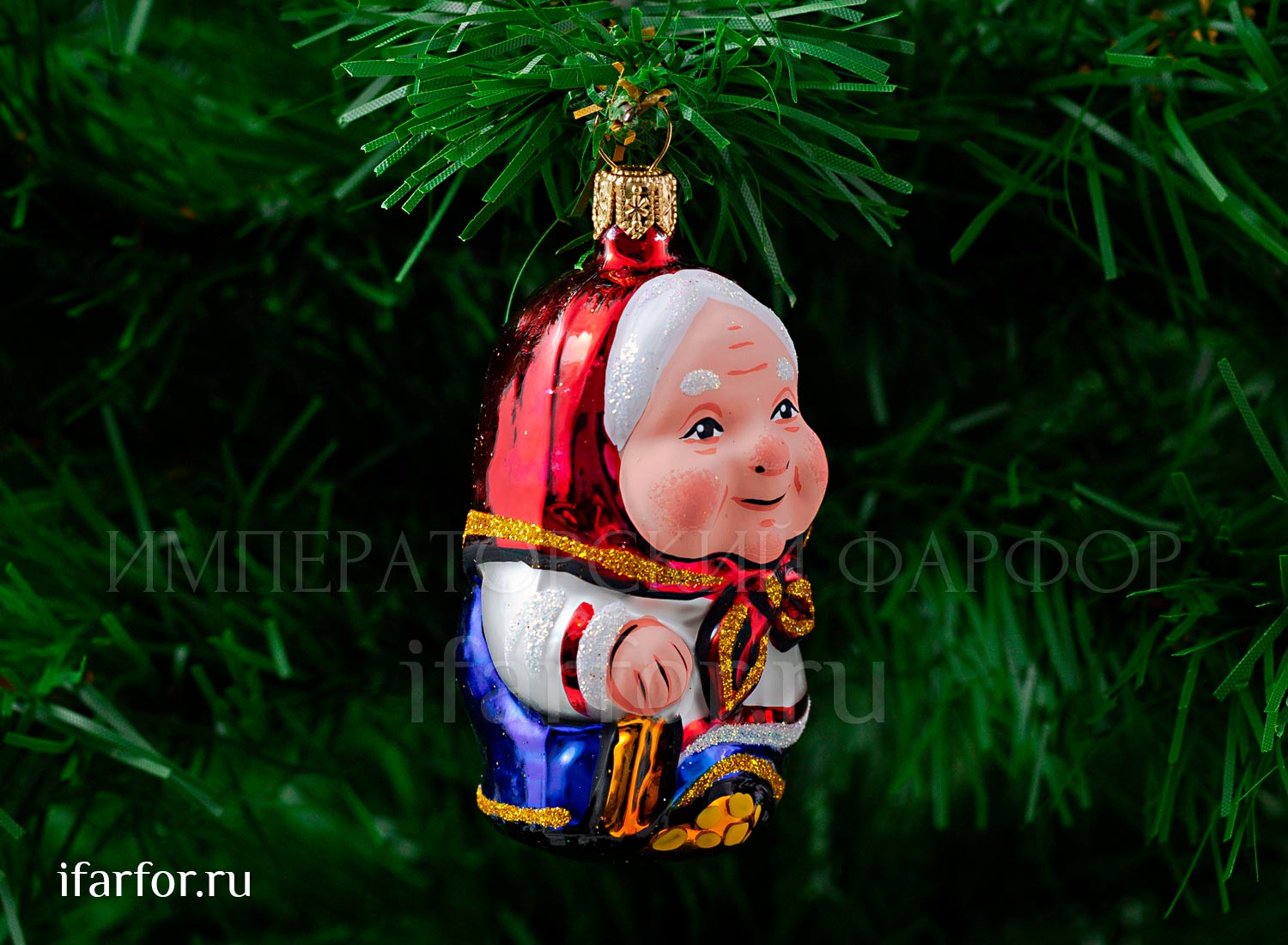 Елочная игрушка «Бабка»