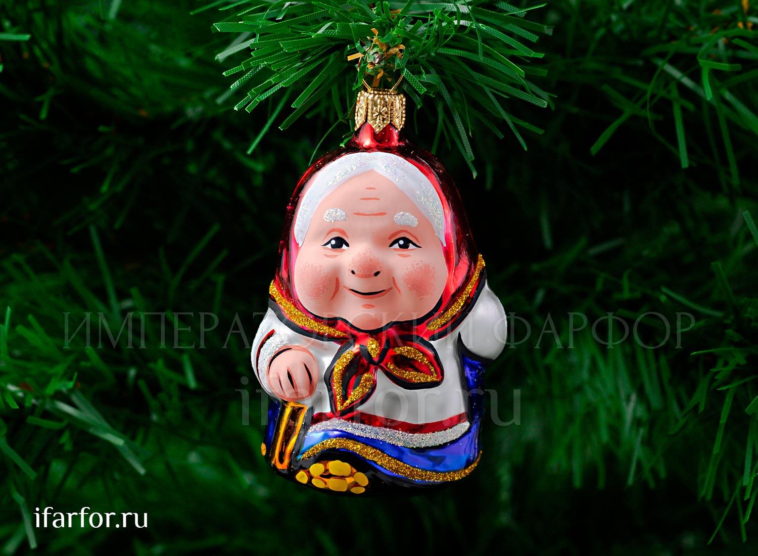 Елочная игрушка «Бабка»