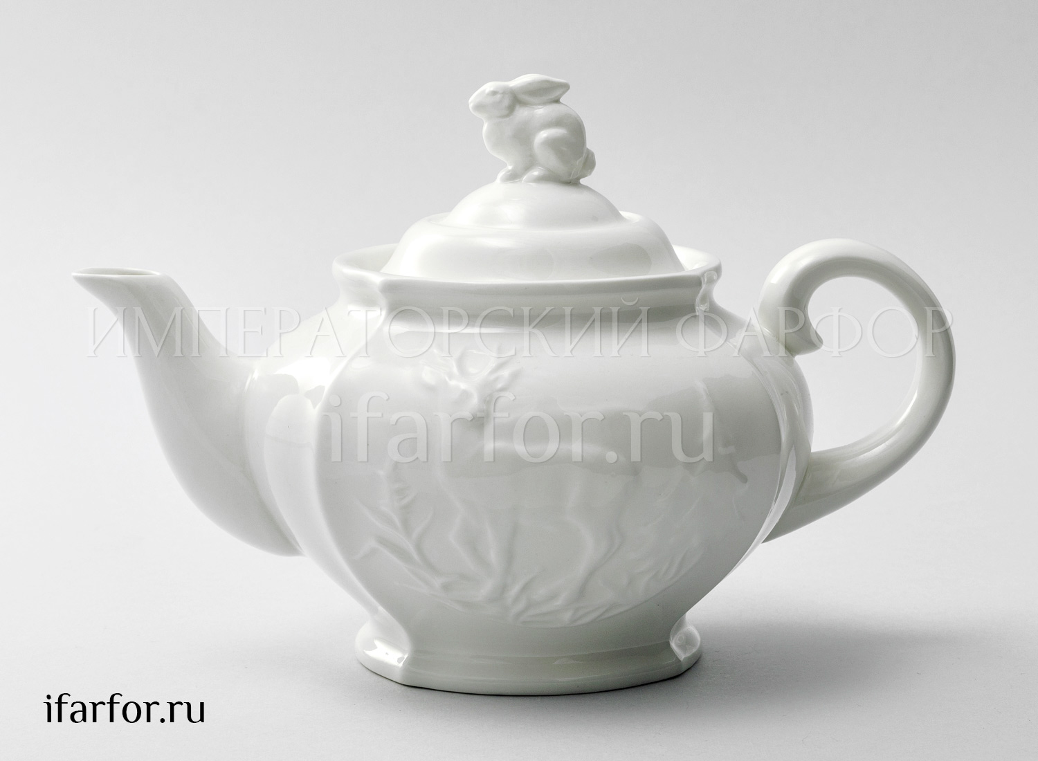 Чайник заварочный «Рельеф Охотничий Ivory»
