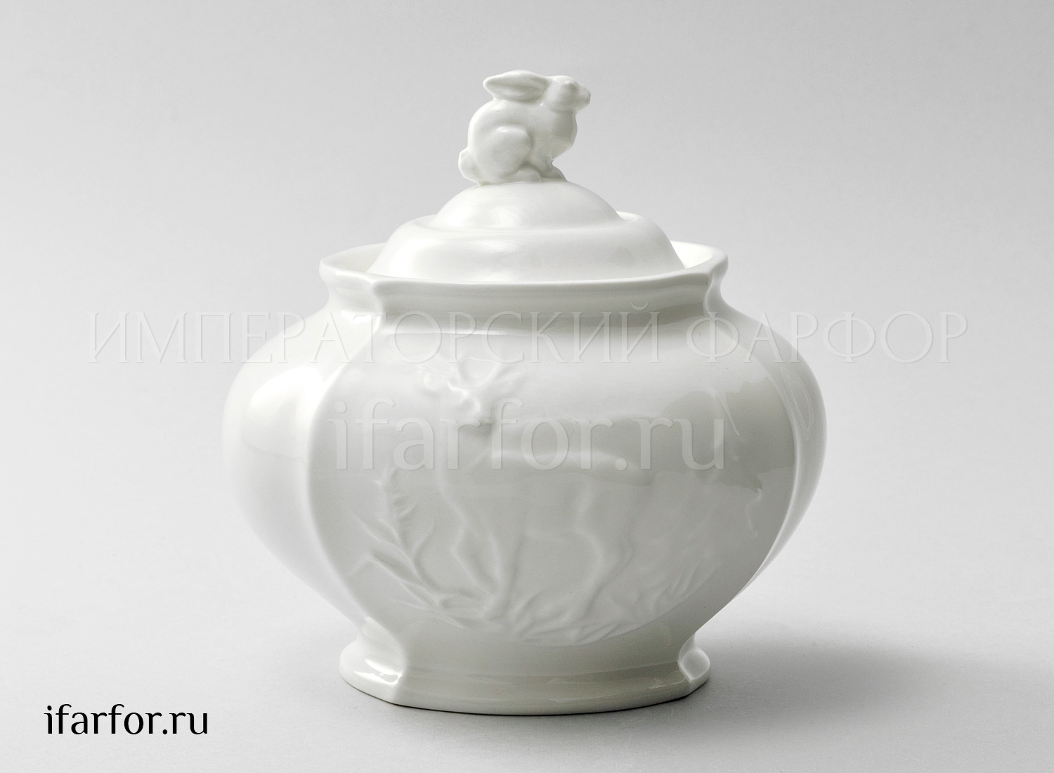 Сахарница «Рельеф Охотничий Ivory»