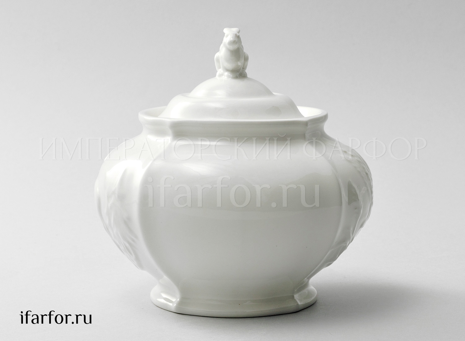 Сахарница «Рельеф Охотничий Ivory»