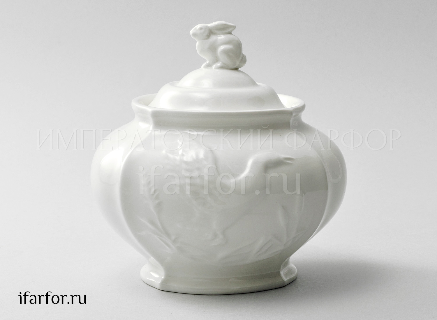 Сахарница «Рельеф Охотничий Ivory»