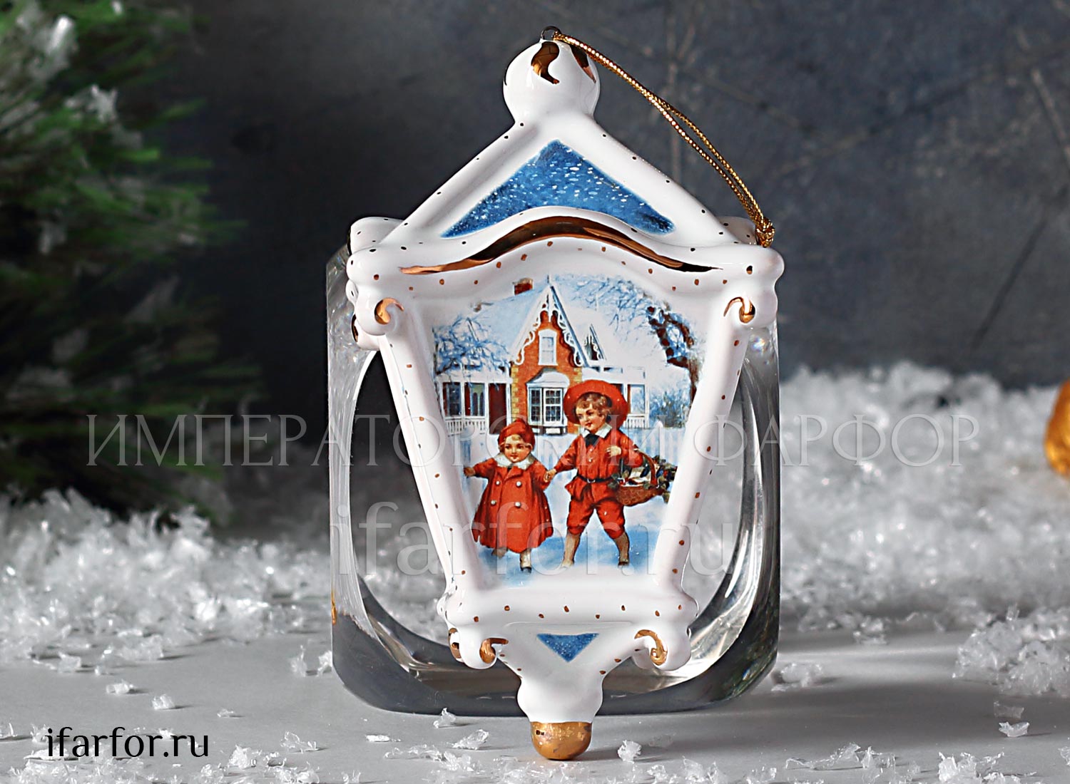 Елочная игрушка «Фонарик классический»