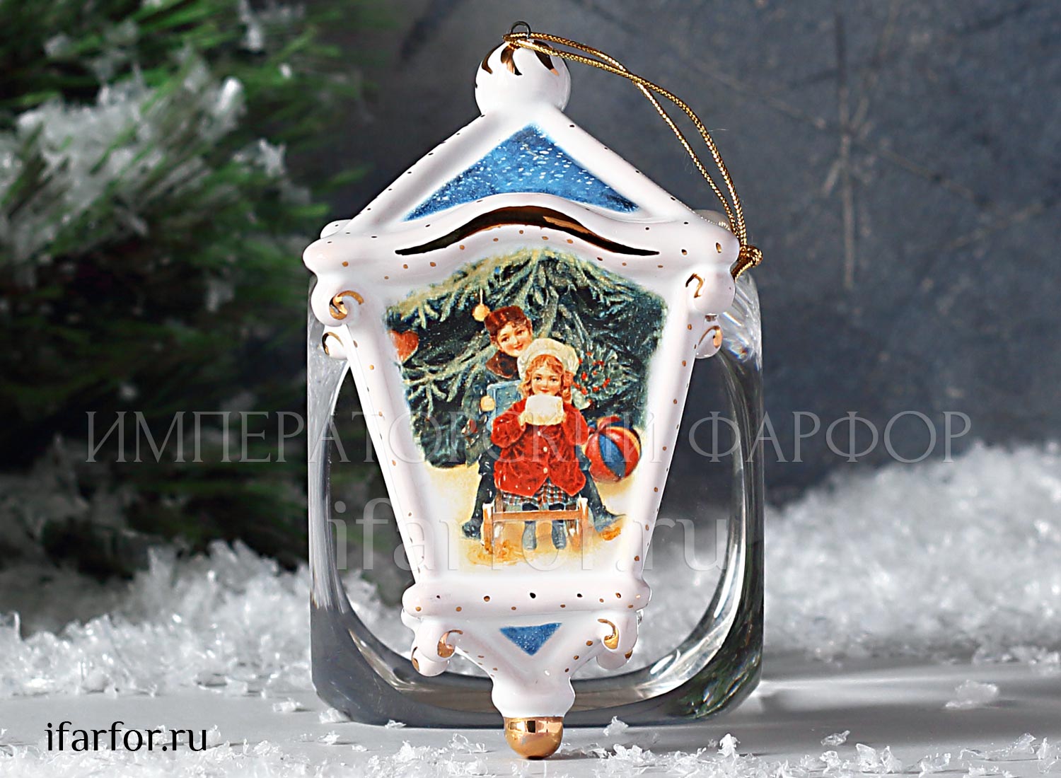 Елочная игрушка «Фонарик классический»