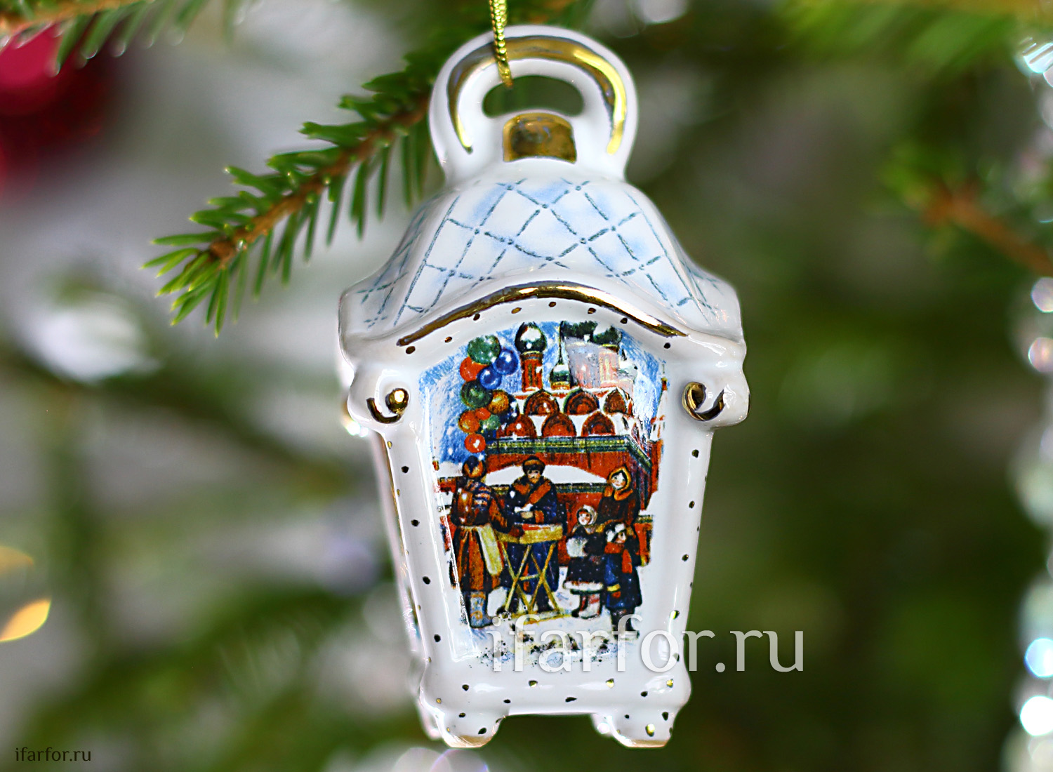 Елочная игрушка «Фонарик малый»