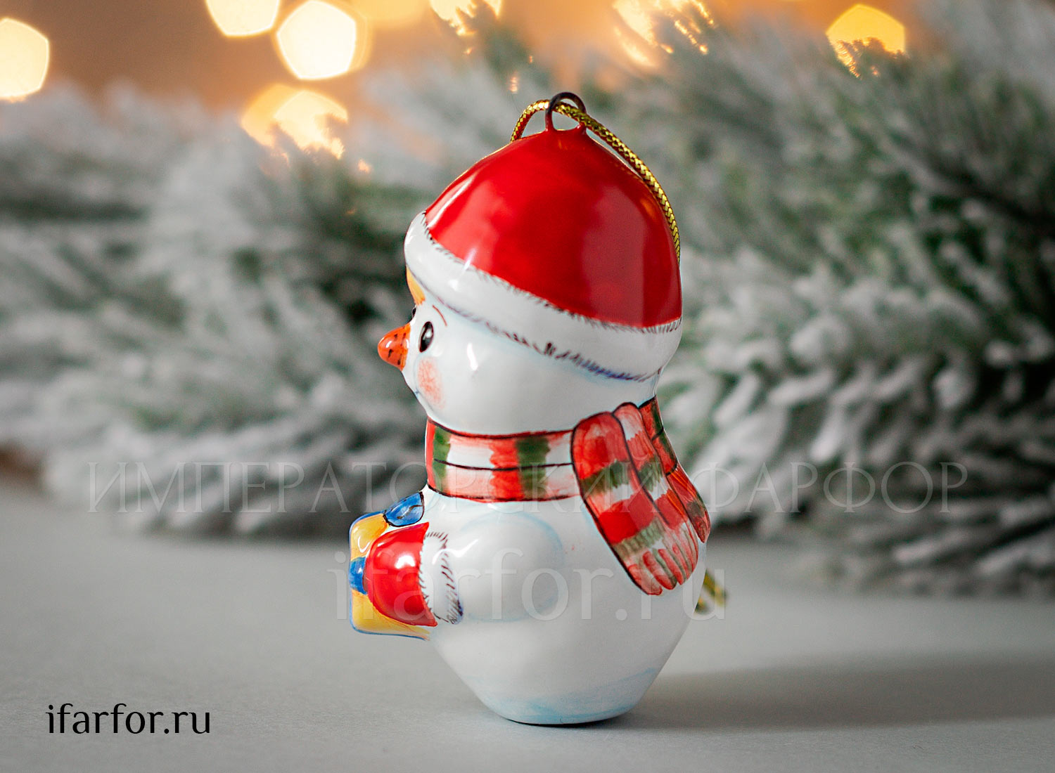 Елочная игрушка «Снеговик»