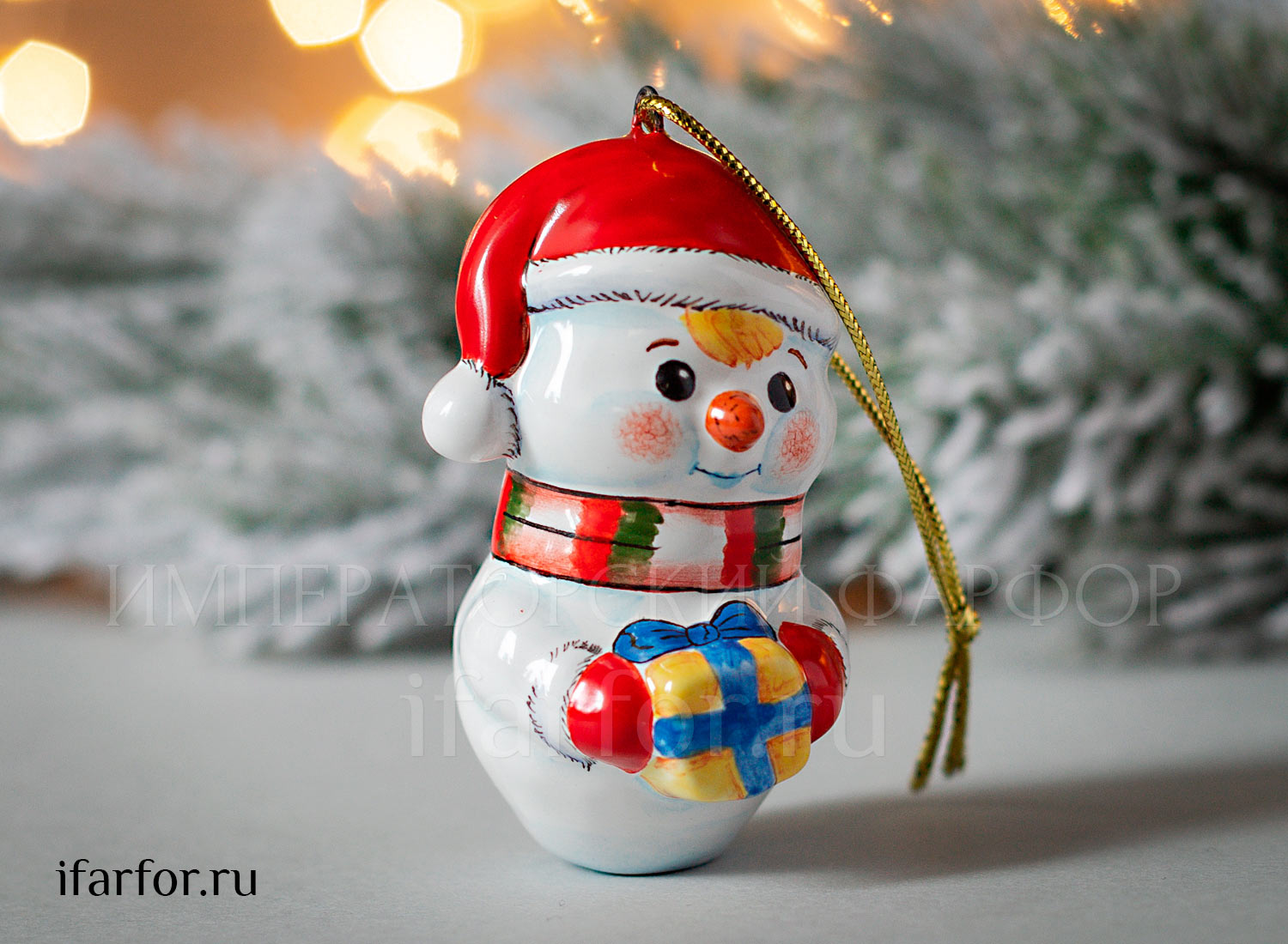 Елочная игрушка «Снеговик»