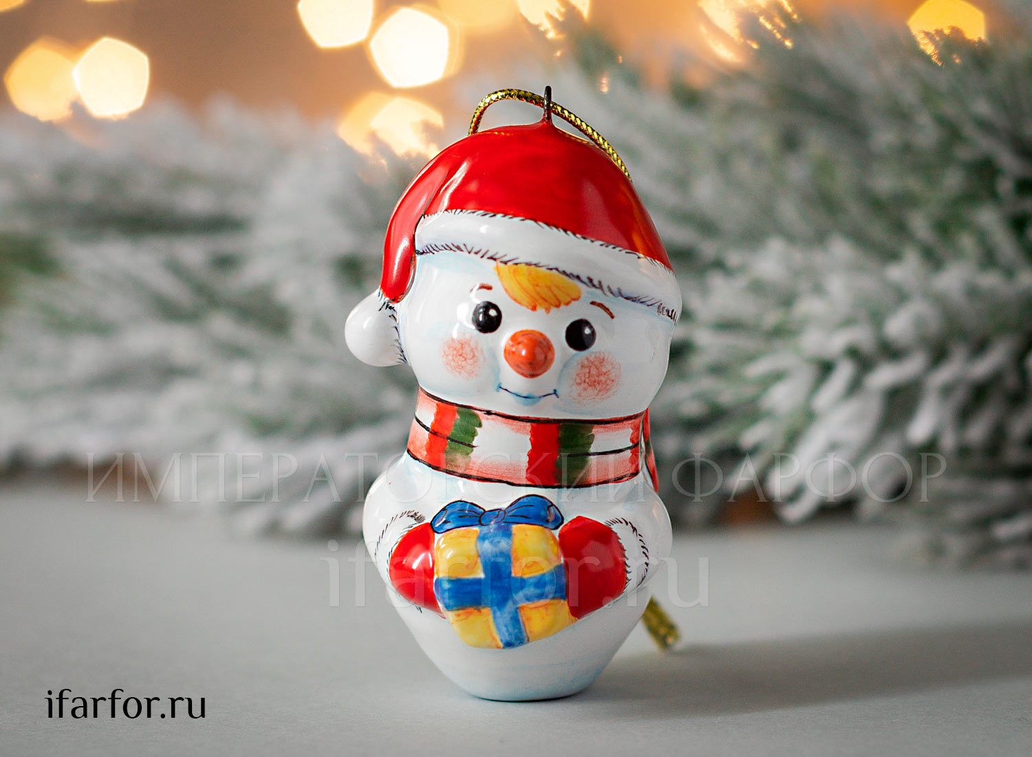 Елочная игрушка «Снеговик»