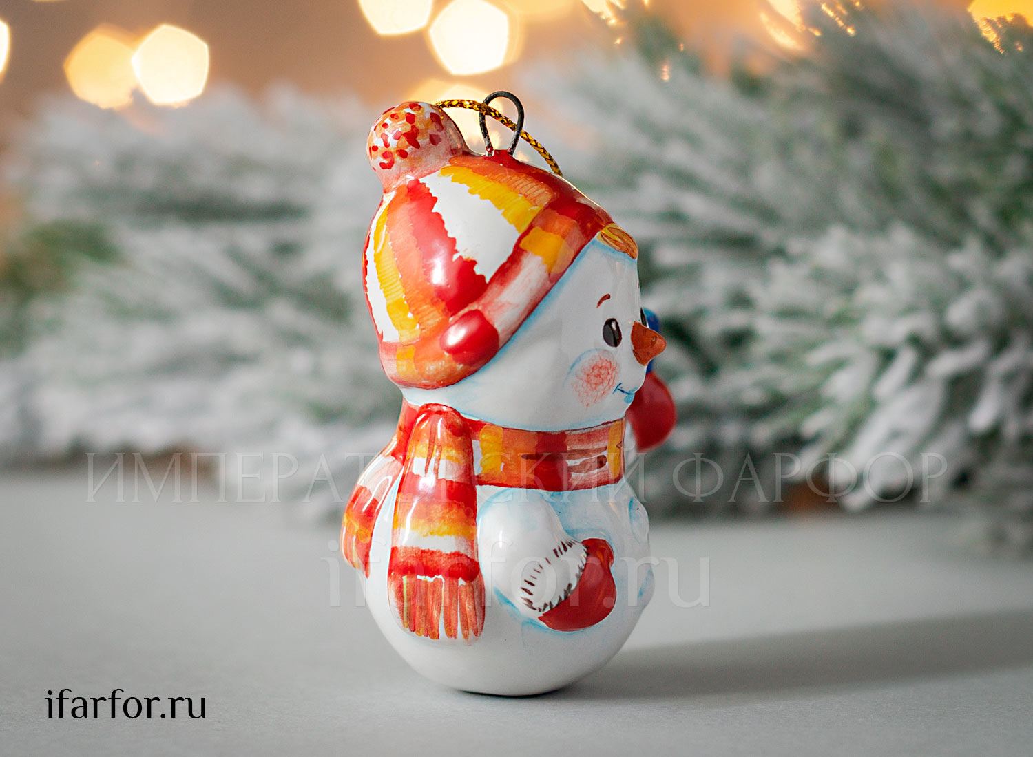 Елочная игрушка «Снеговик»