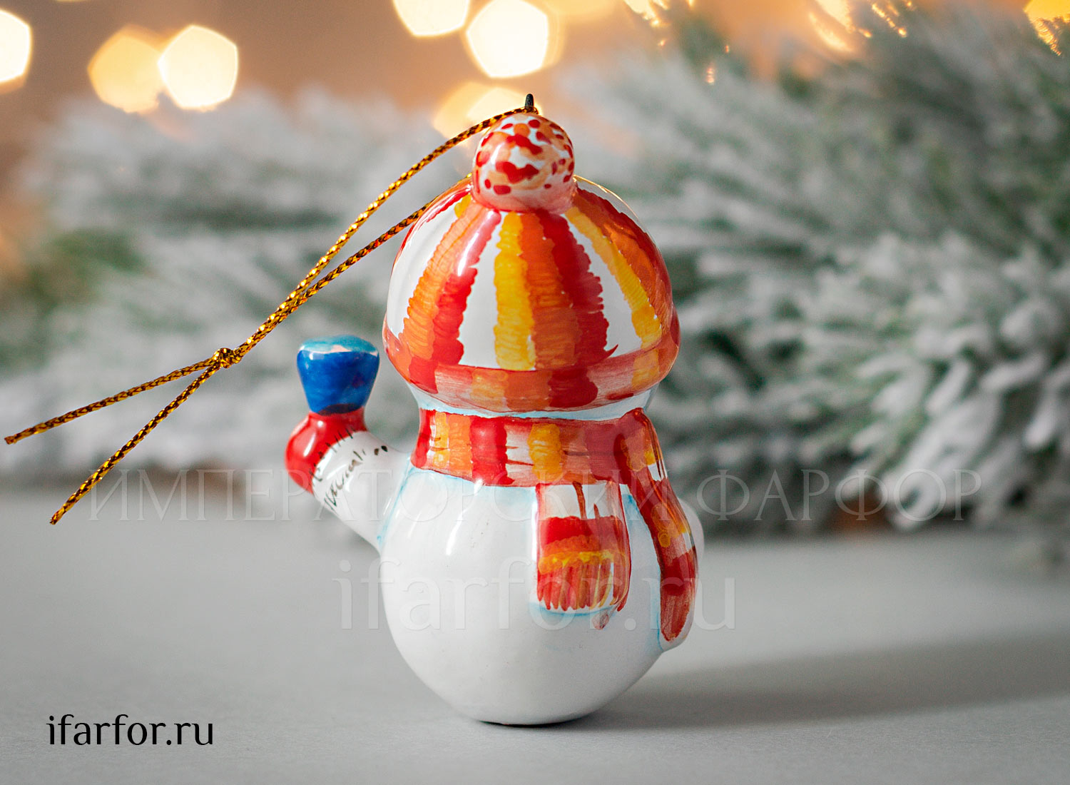 Елочная игрушка «Снеговик»