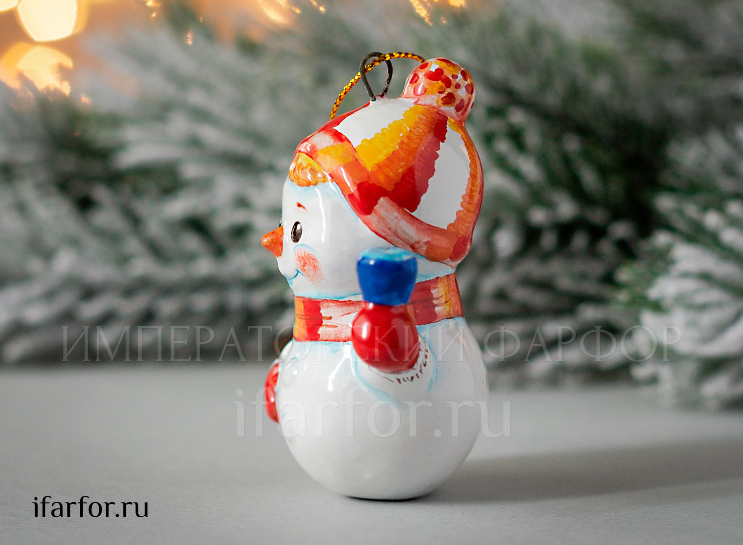 Елочная игрушка «Снеговик»
