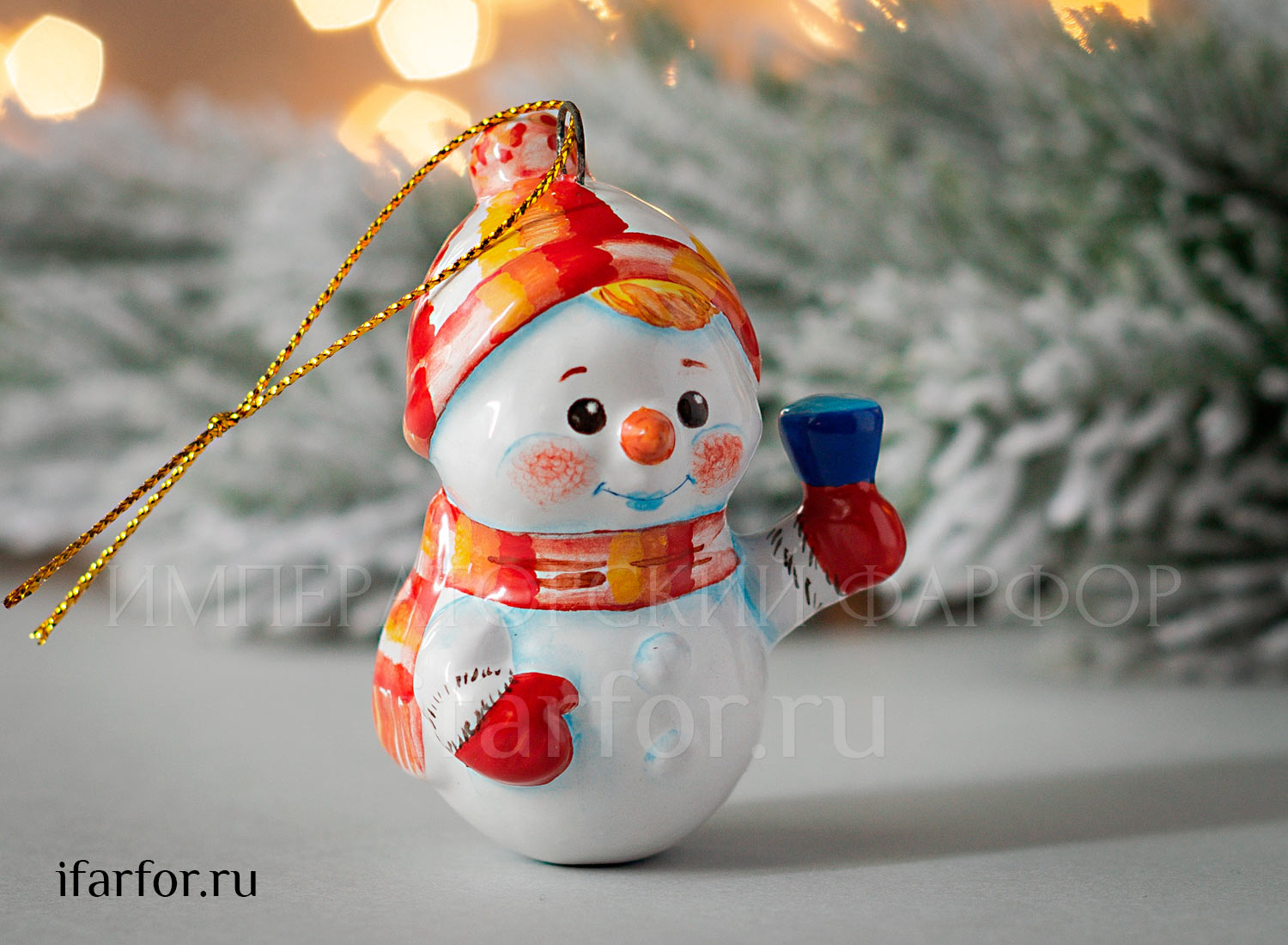 Елочная игрушка «Снеговик»
