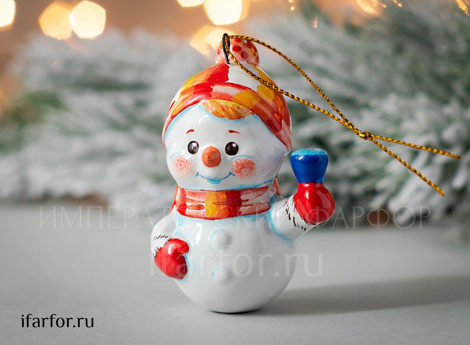 Елочная игрушка «Снеговик»