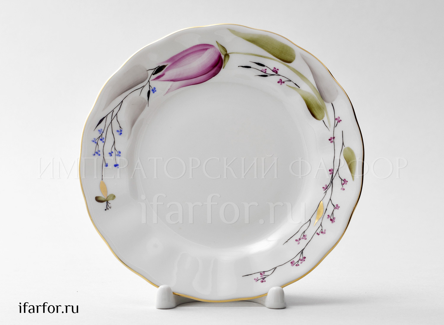 Тарелка мелкая «Розовые тюльпаны»