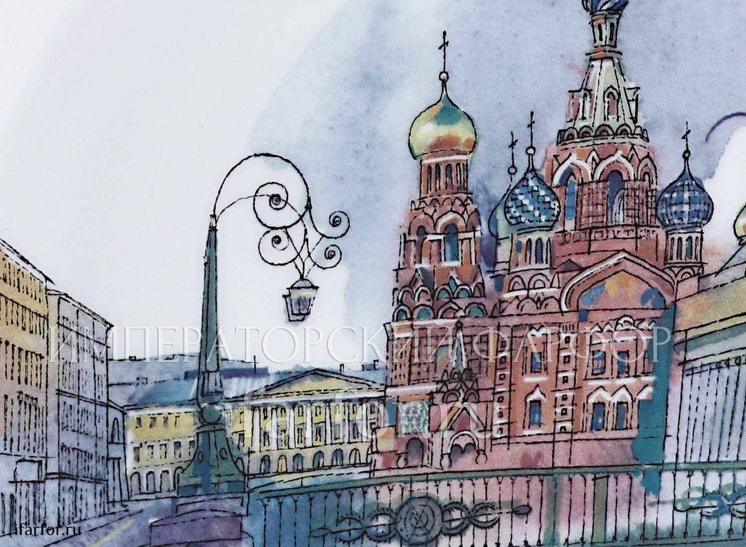 Тарелка декоративная «Санкт-Петербург. Итальянский мост»
