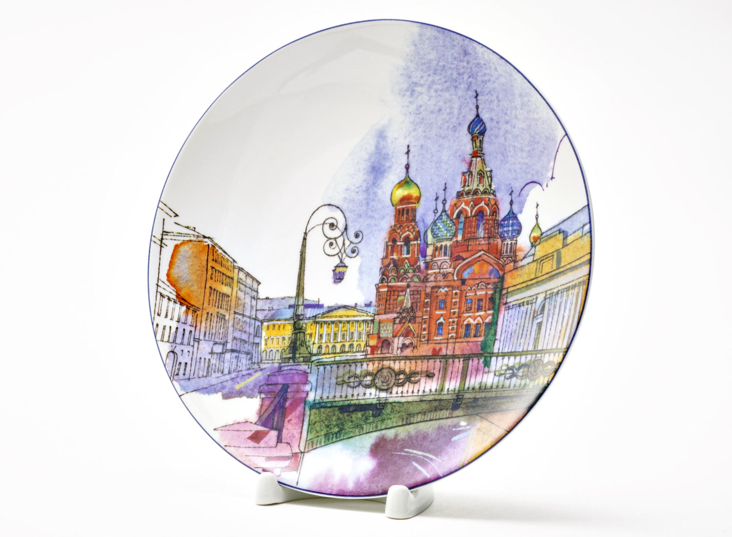 Тарелка декоративная «Санкт-Петербург. Итальянский мост»