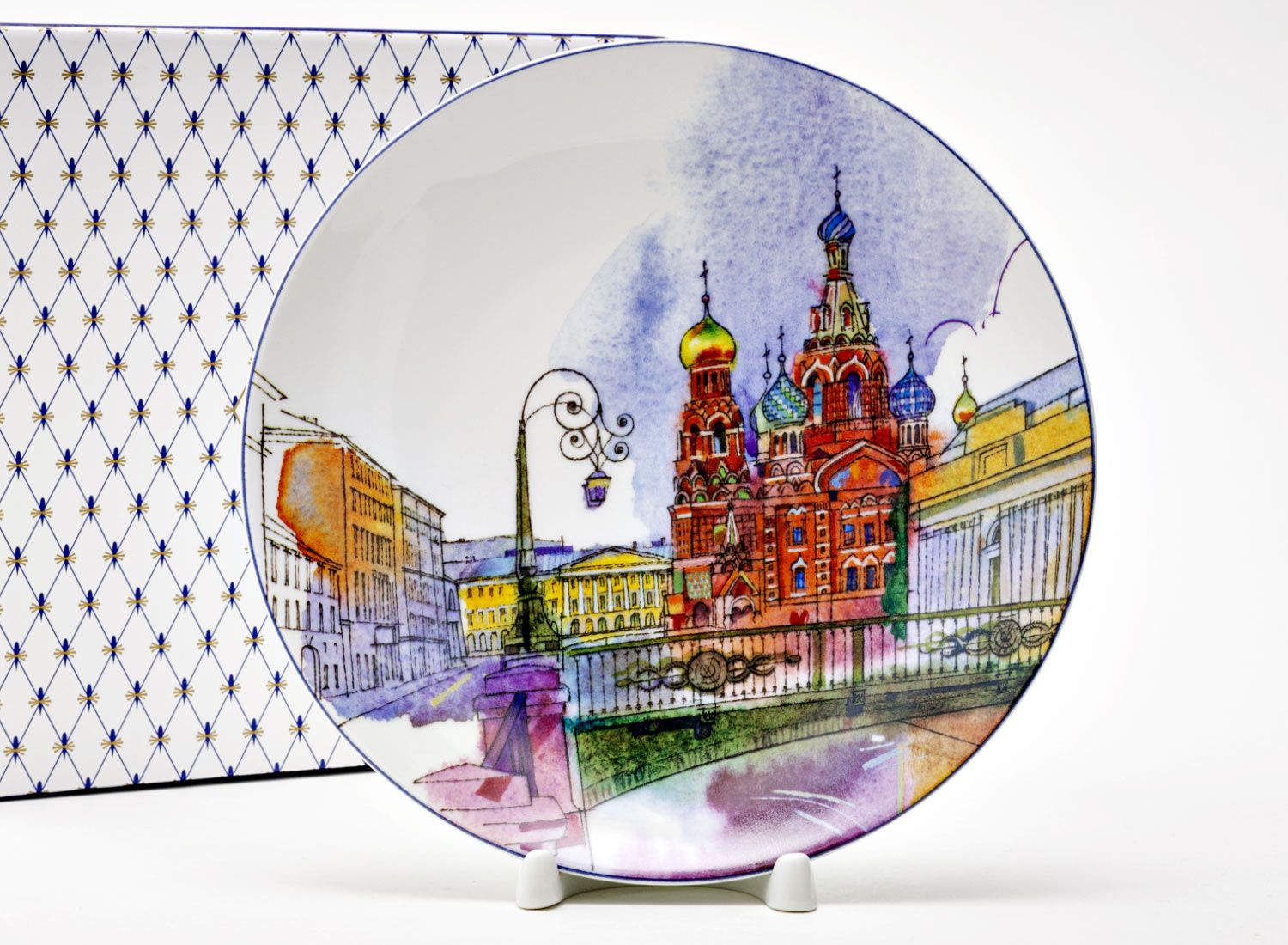 Тарелка декоративная «Санкт-Петербург. Итальянский мост»