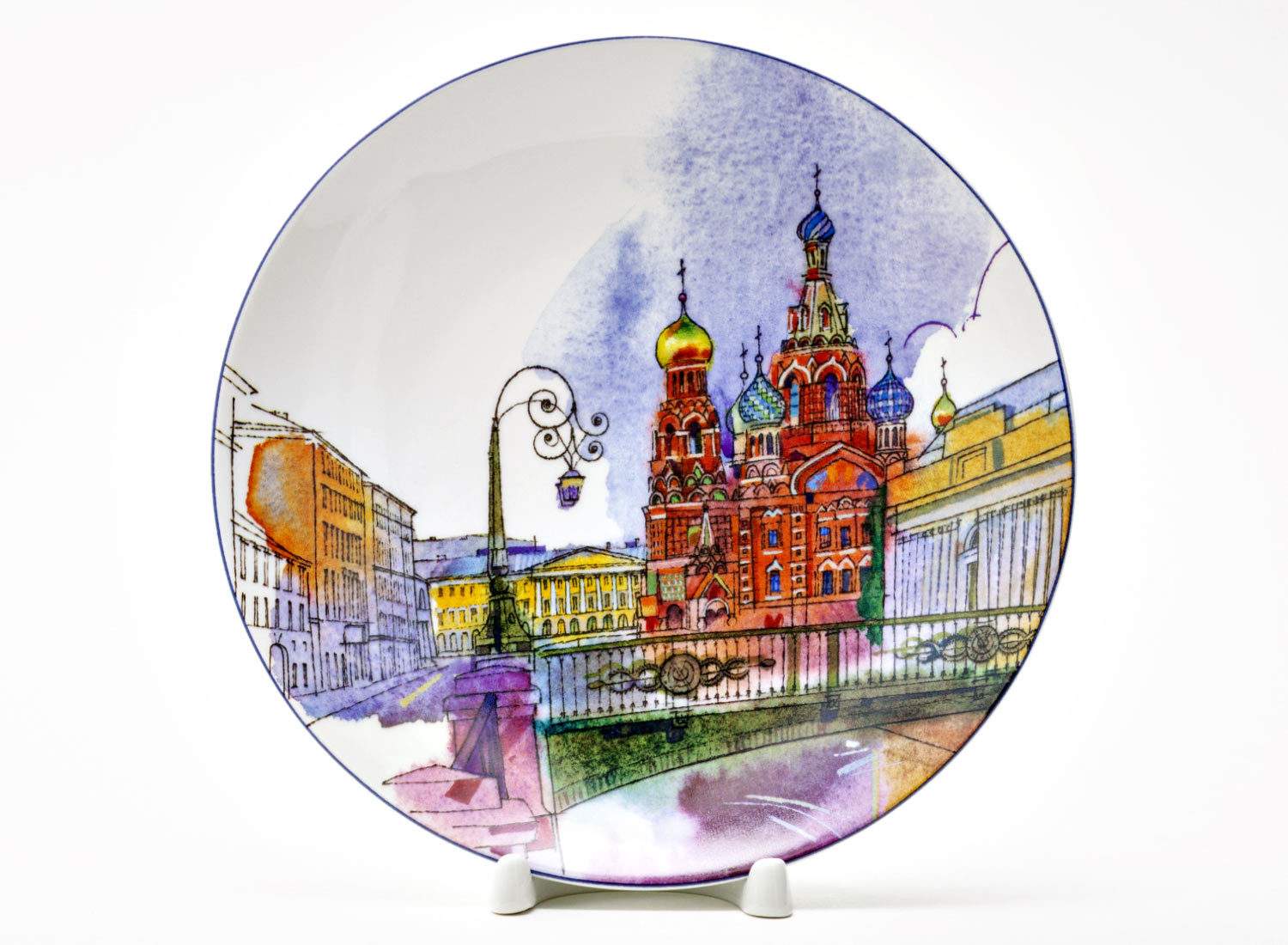 Тарелка декоративная «Санкт-Петербург. Итальянский мост»