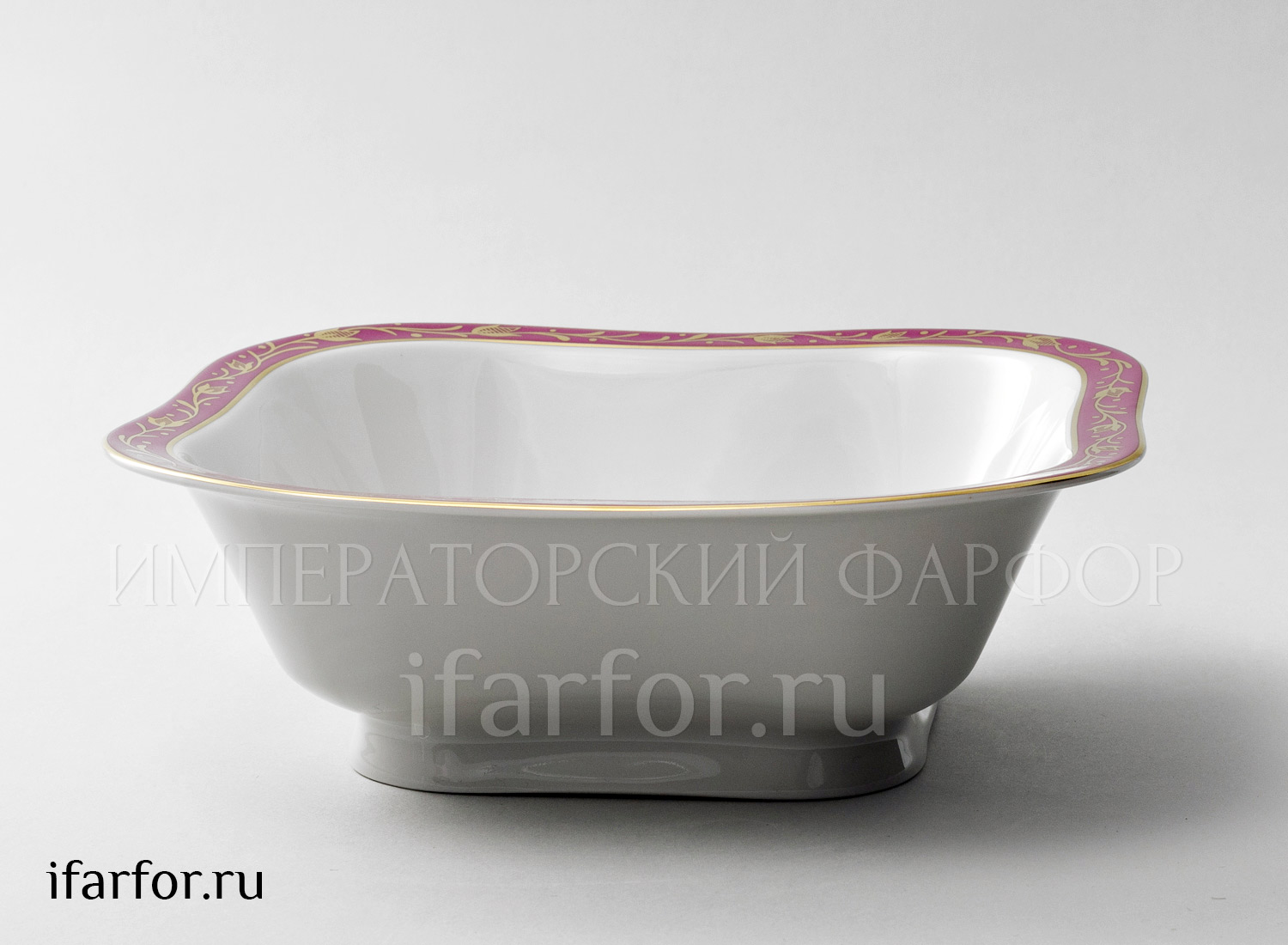 Салатник 6 порц. квадр. «Сетка-блюз 2»