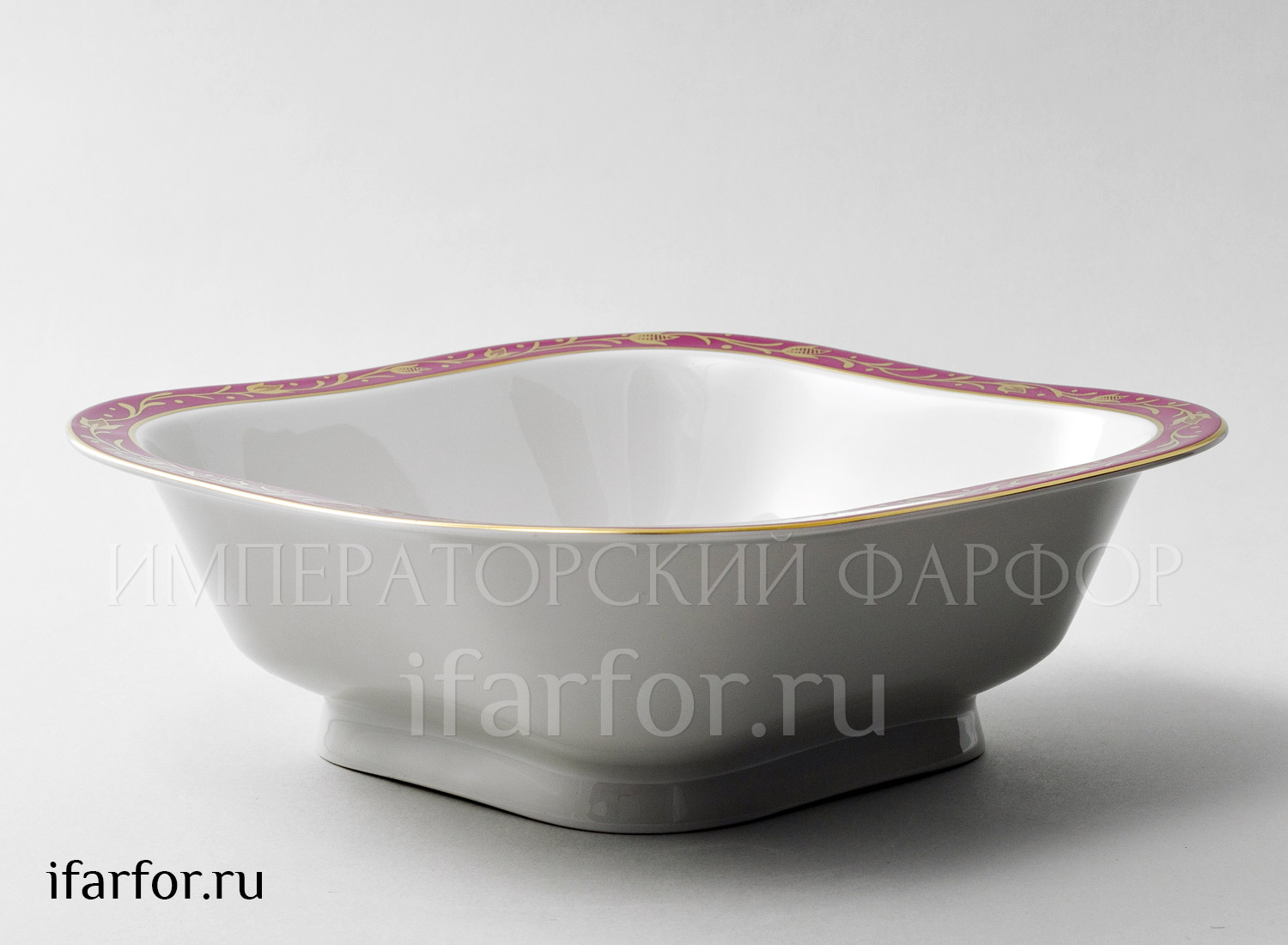 Салатник 6 порц. квадр. «Сетка-блюз 2»