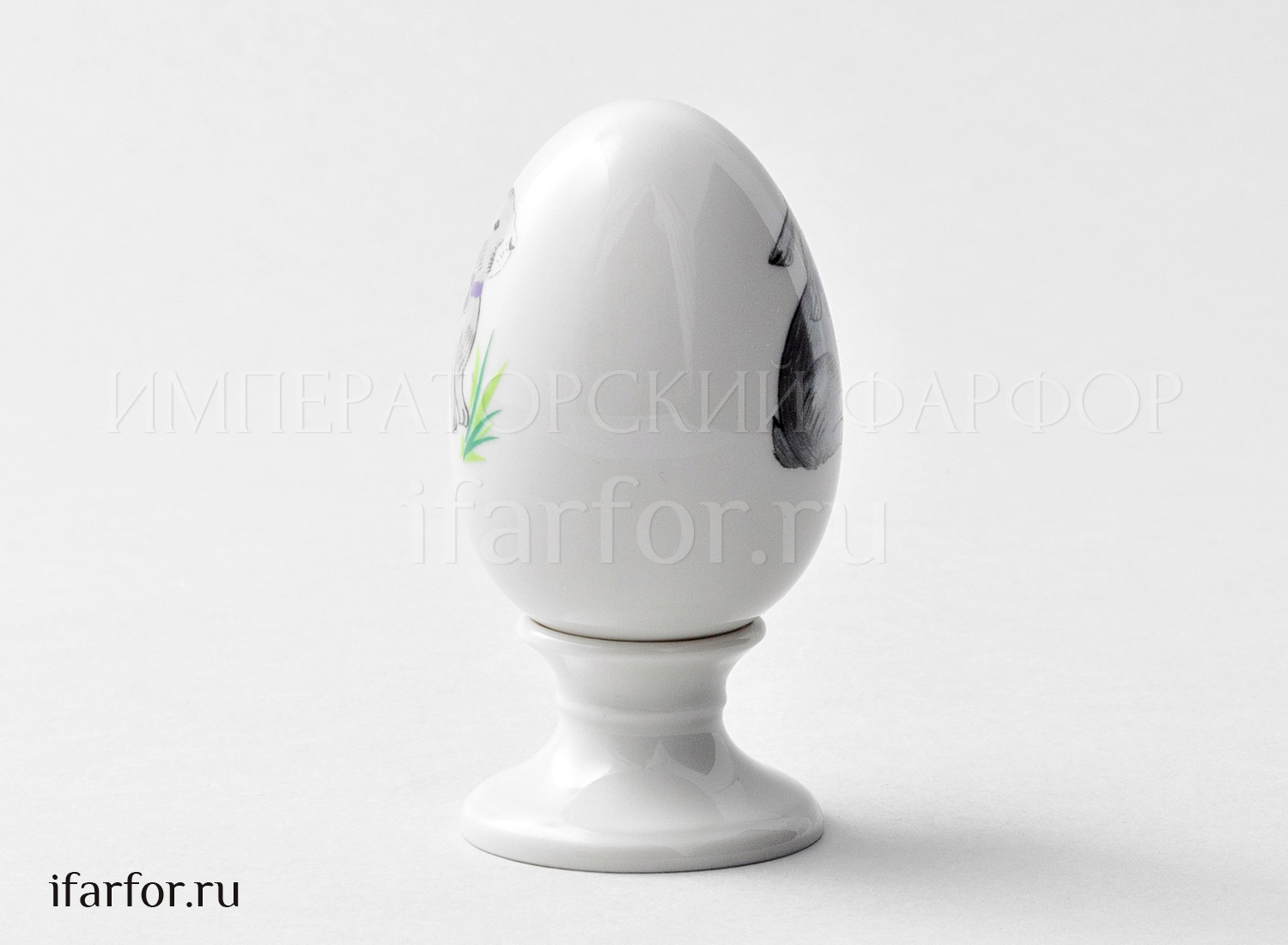 Яйцо пасхальное на подставке «Лапушка»