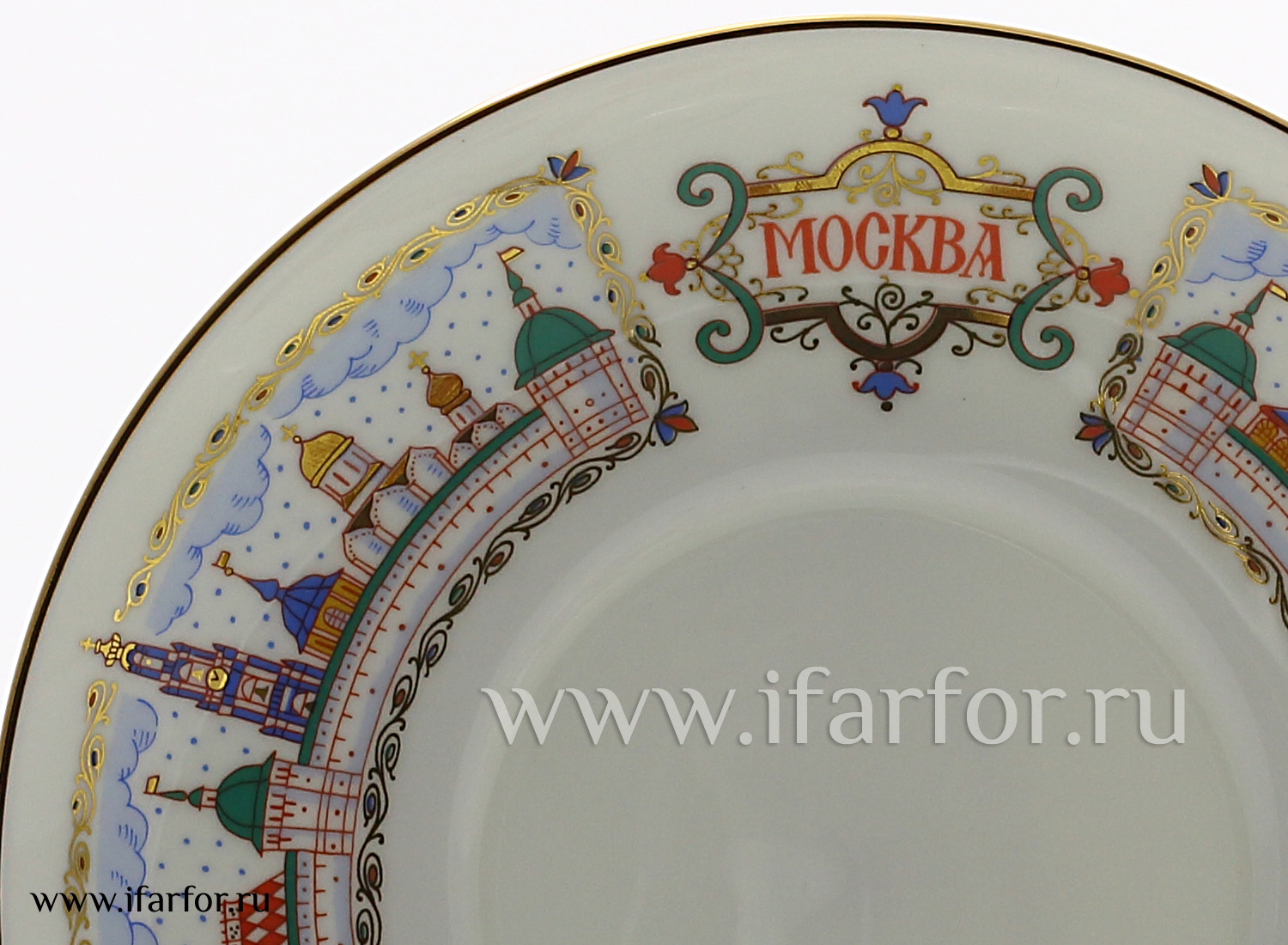 Чашка с блюдцем кофейная «Москва Златоглавая» 1/2