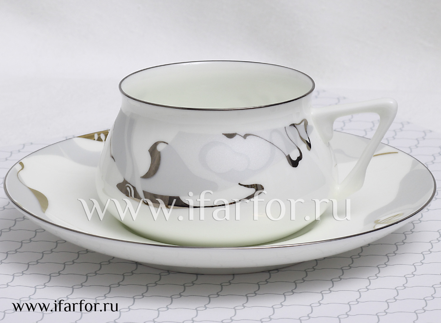 Чашка с блюдцем «Крокус» 1/2