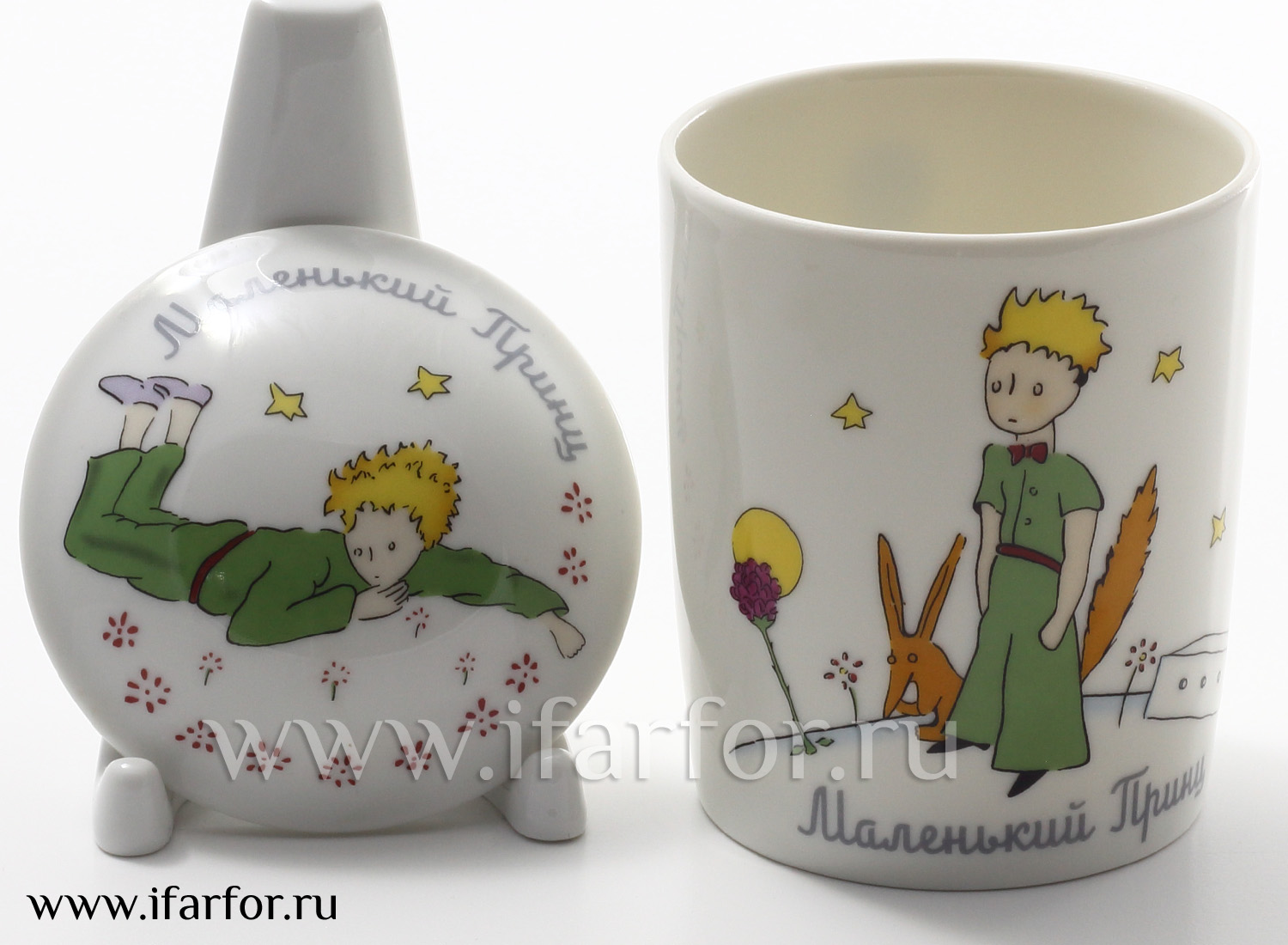 Чашка с блюдцем в подарочной коробке «Маленький принц» 1/2