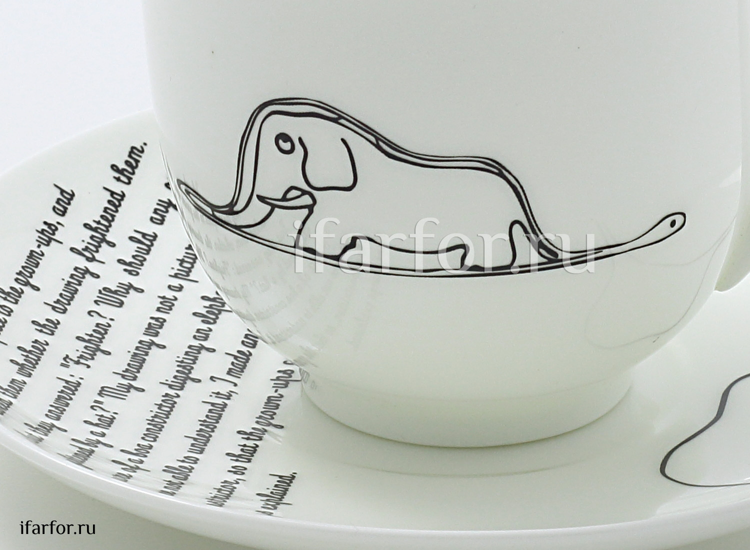 Чашка с блюдцем в подарочной коробке «Elephant.The Little Prince» 1/2