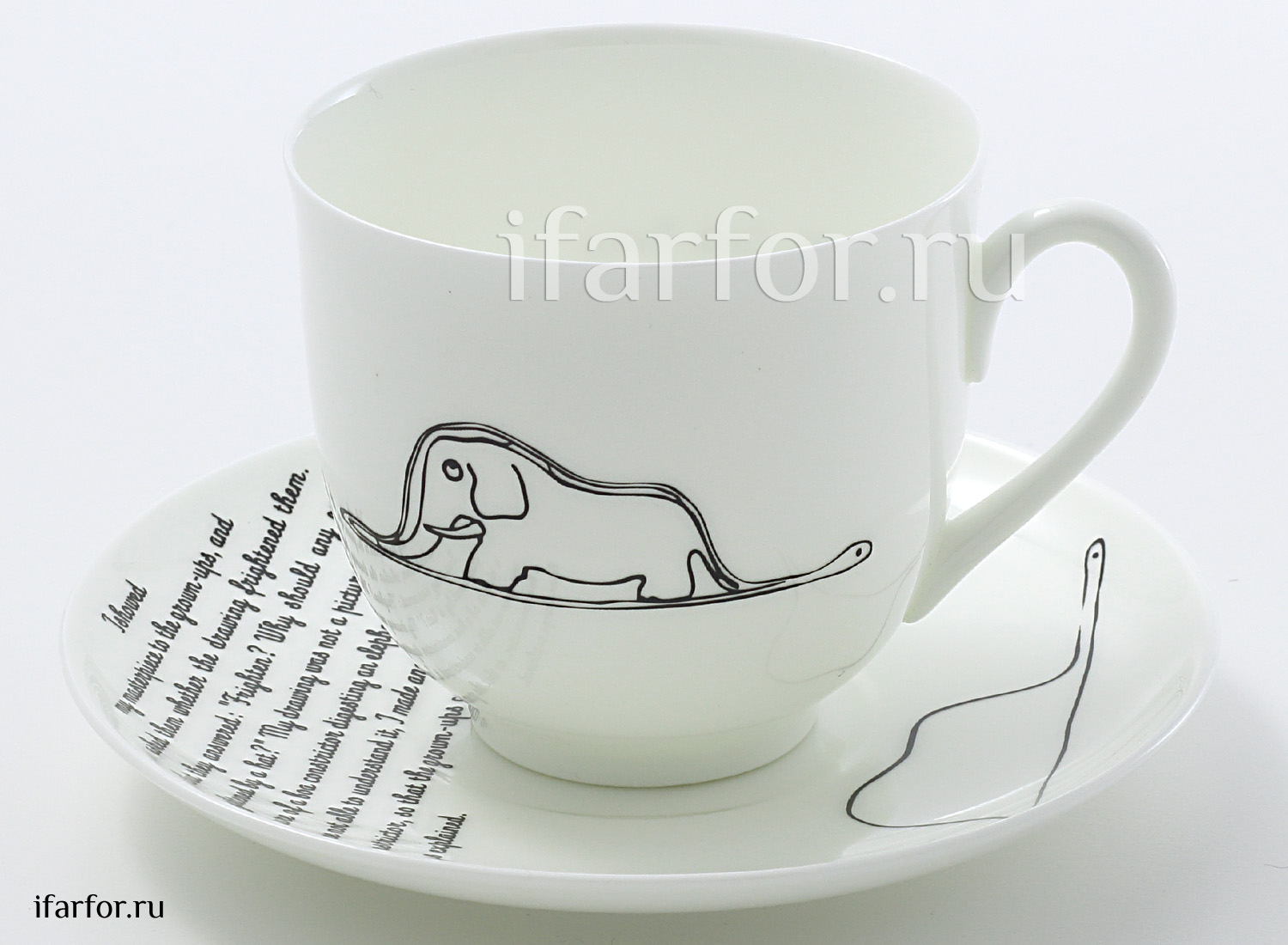 Чашка с блюдцем в подарочной коробке «Elephant.The Little Prince» 1/2