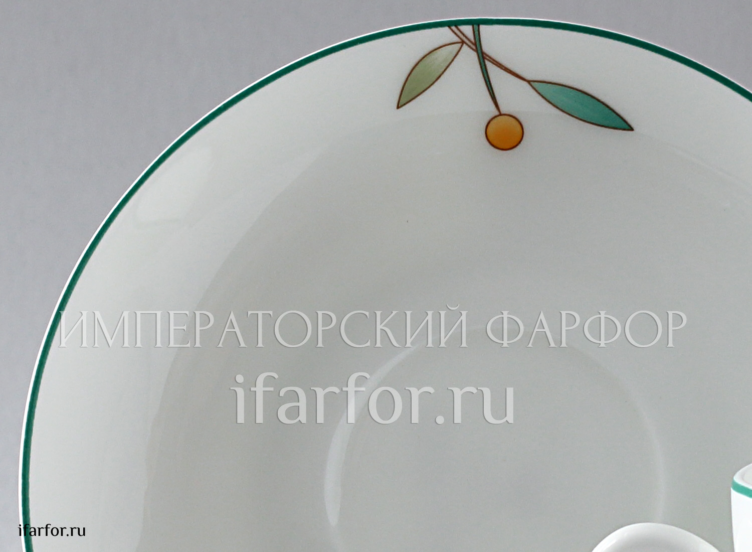 Чашка с блюдцем «Флорентийские цветы. Гвоздика и нарцисс» 1/2