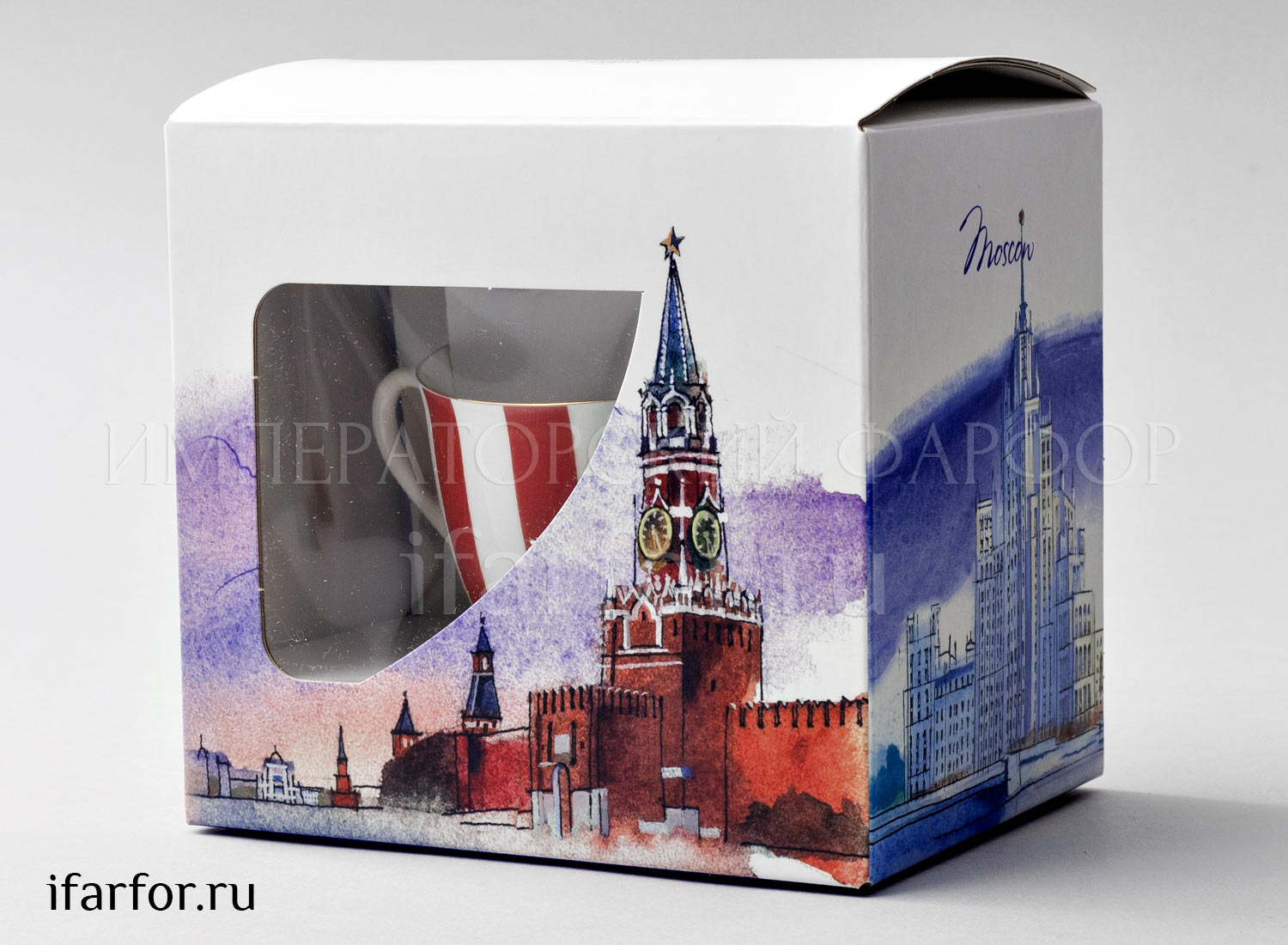 Чашка с блюдцем в подарочной коробке «Да и нет (красный)» 1/2