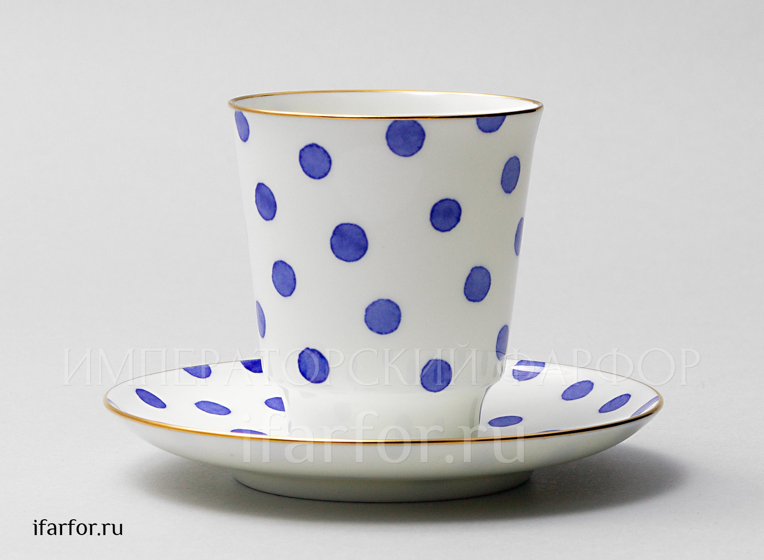 Чашка с блюдцем «Настроение. Polka dot» 1/2