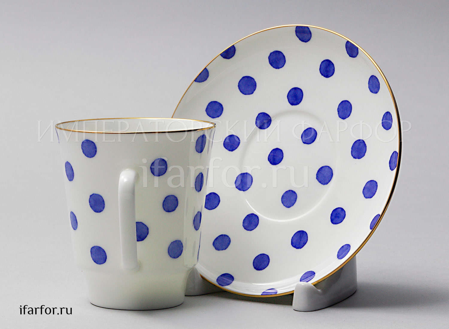 Чашка с блюдцем «Настроение. Polka dot» 1/2