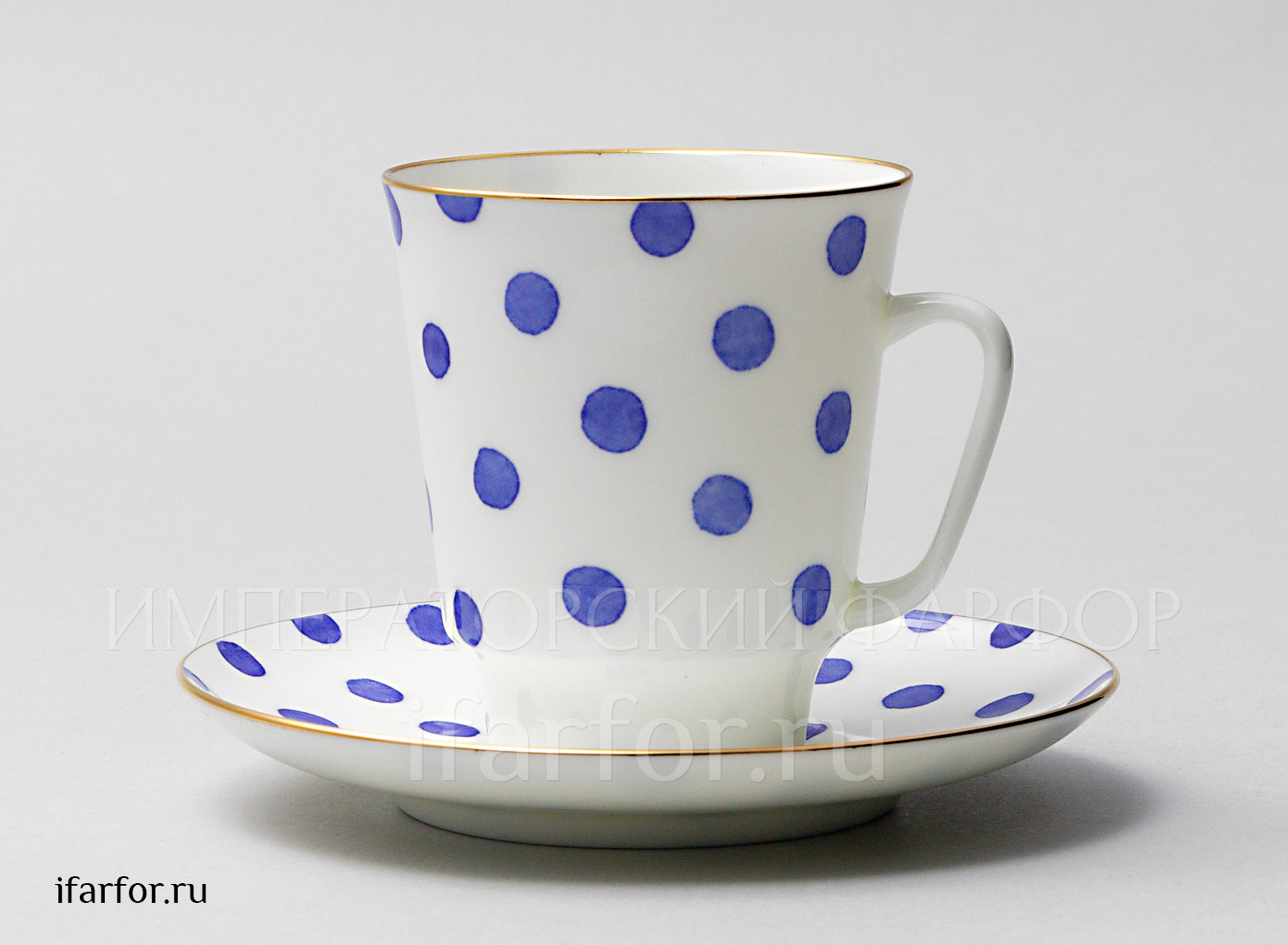Чашка с блюдцем «Настроение. Polka dot» 1/2