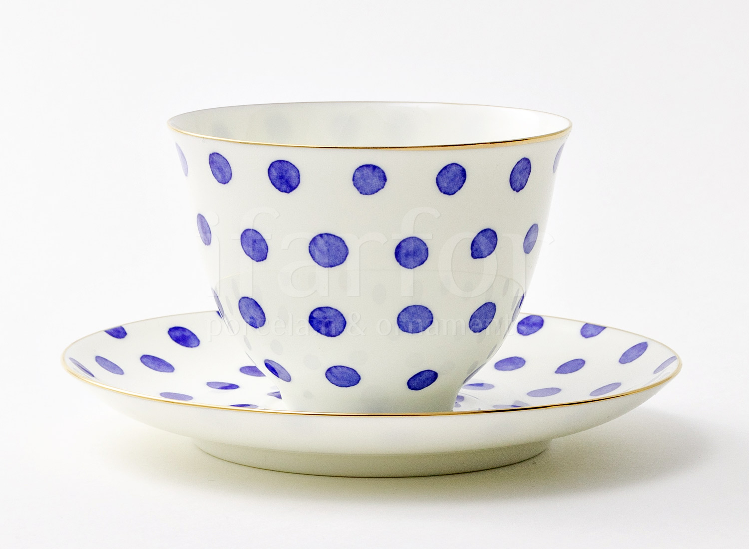 Чашка с блюдцем чайная «Настроение. Polka dot» 1/2