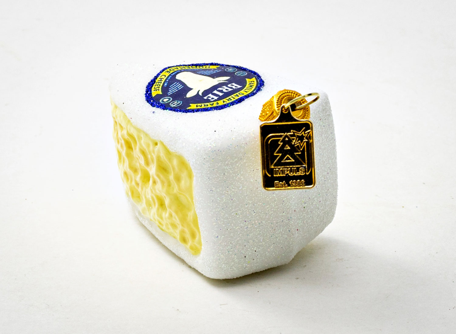 Елочная игрушка «Сыр Brie»