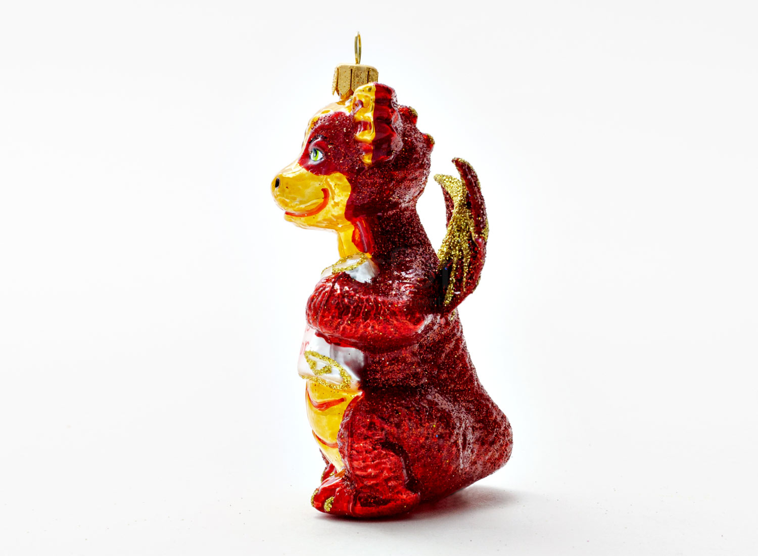 Елочная игрушка «Китайский дракон красный»