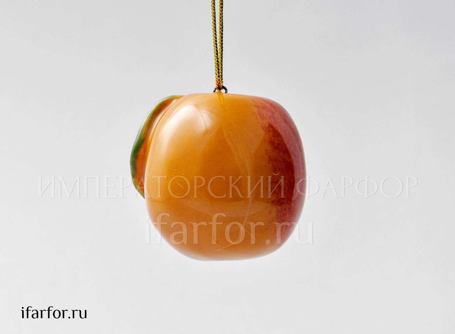 Елочная игрушка «Персик мини»