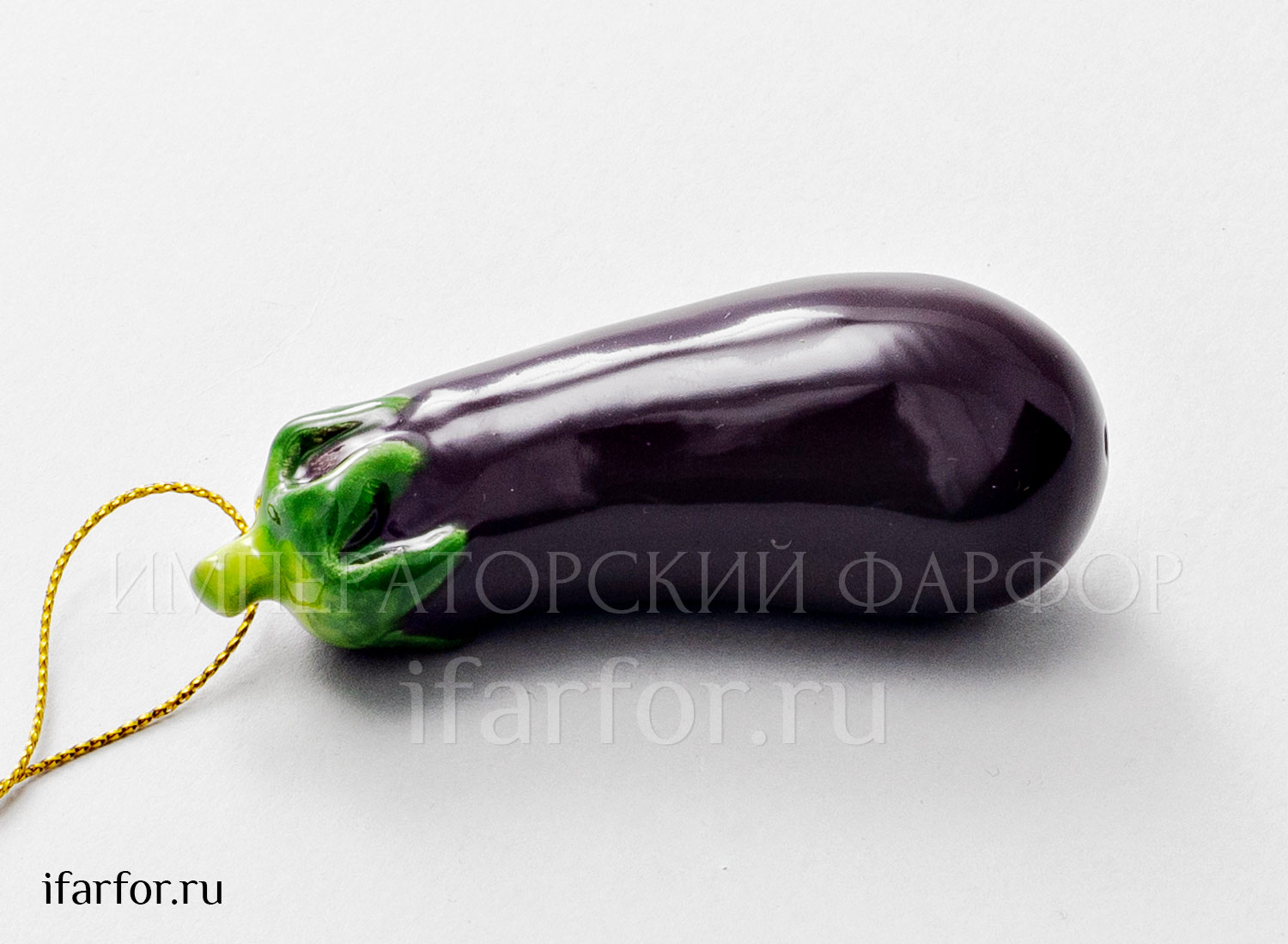 Елочная игрушка «Баклажан мини»