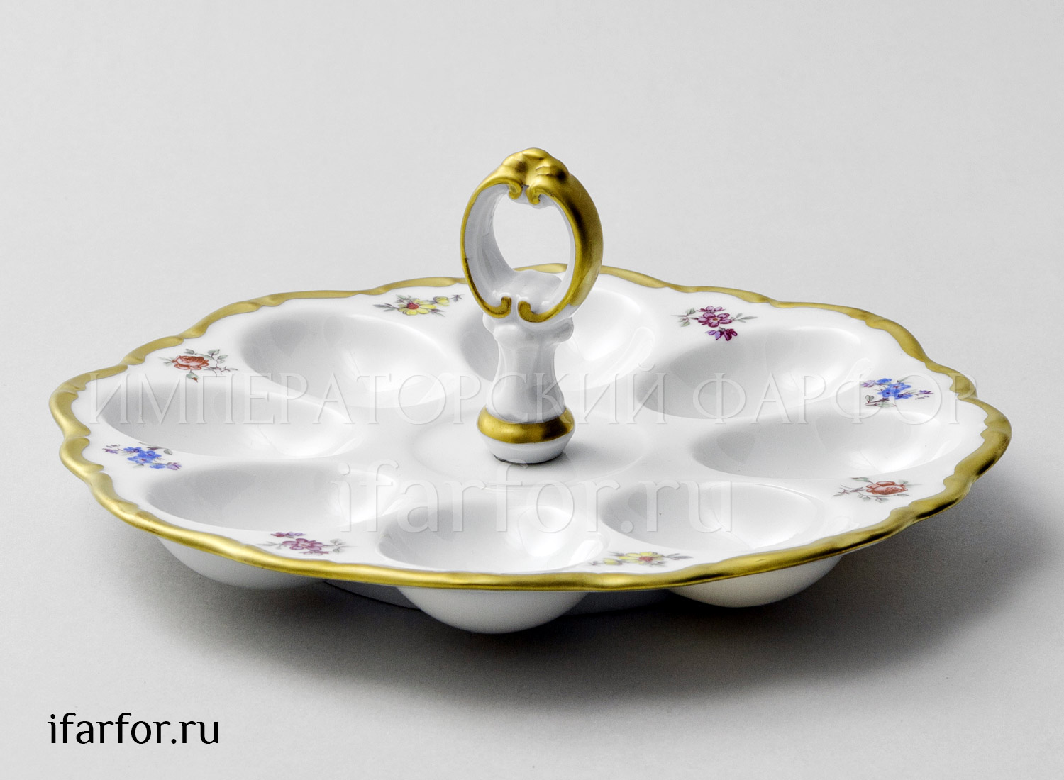 Поднос с ручкой для яиц «Корона Цветы»
