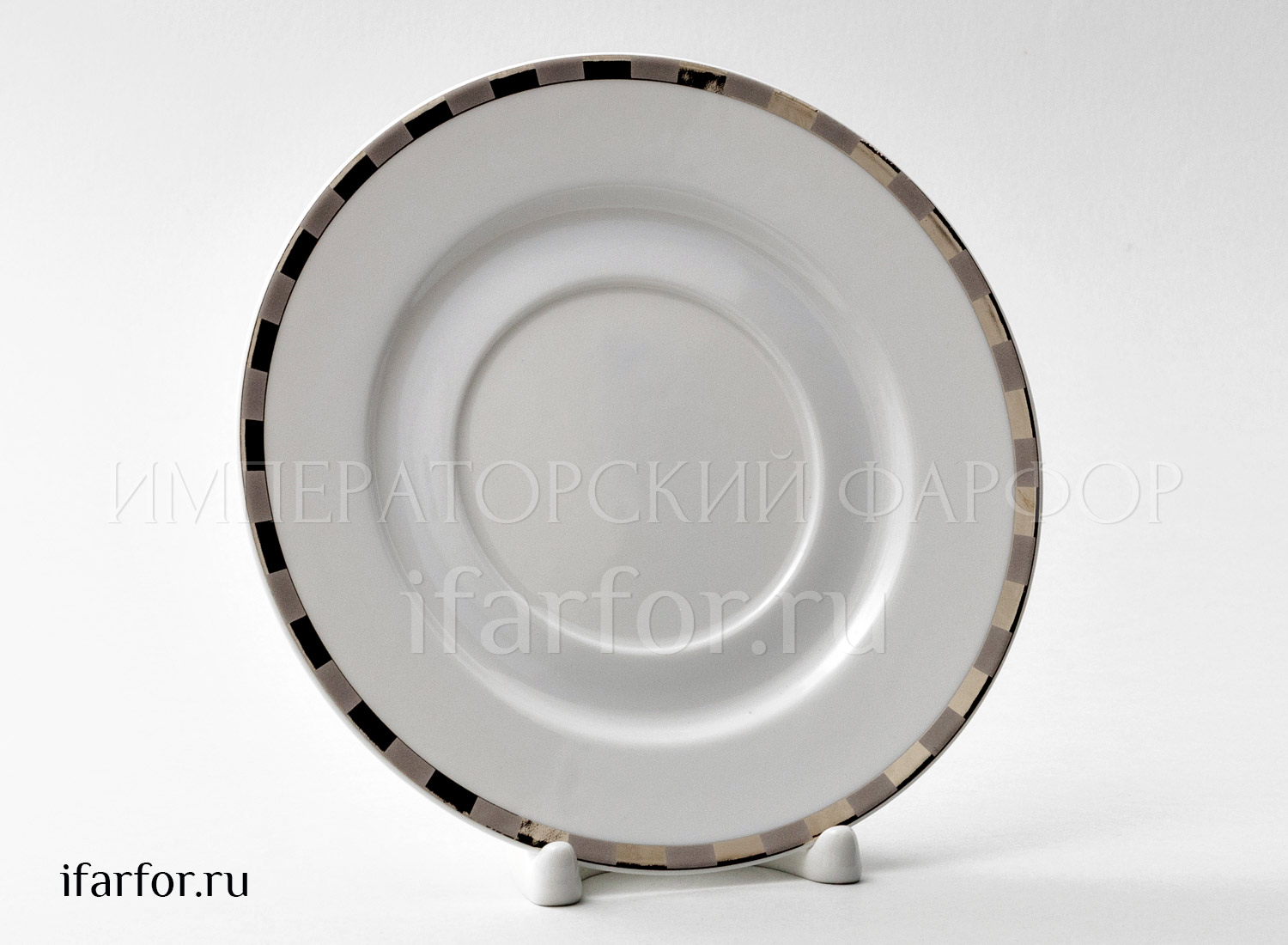 Блюдце чайное «Платиновые пластинки»